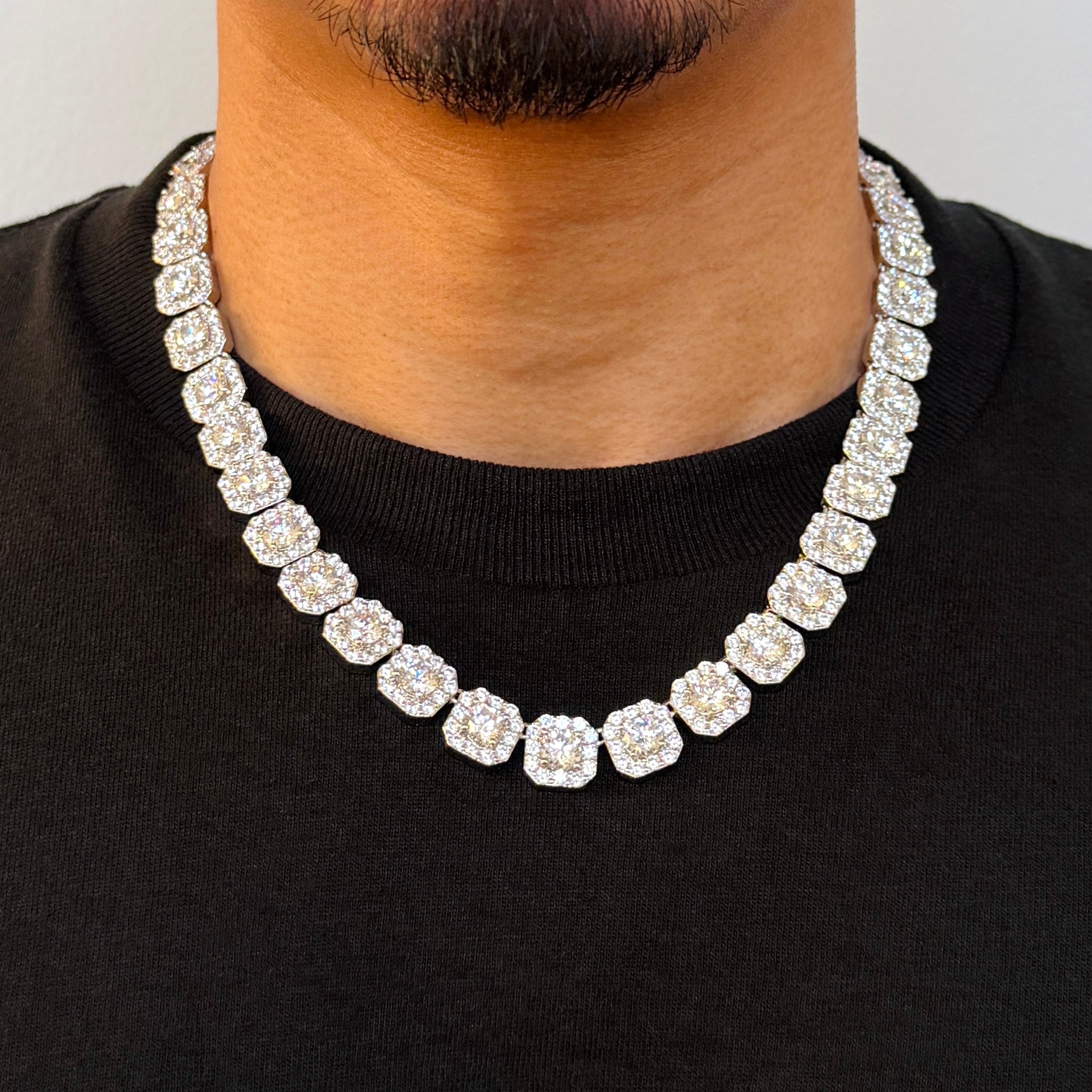 Clustered Tennis Chain 12mm