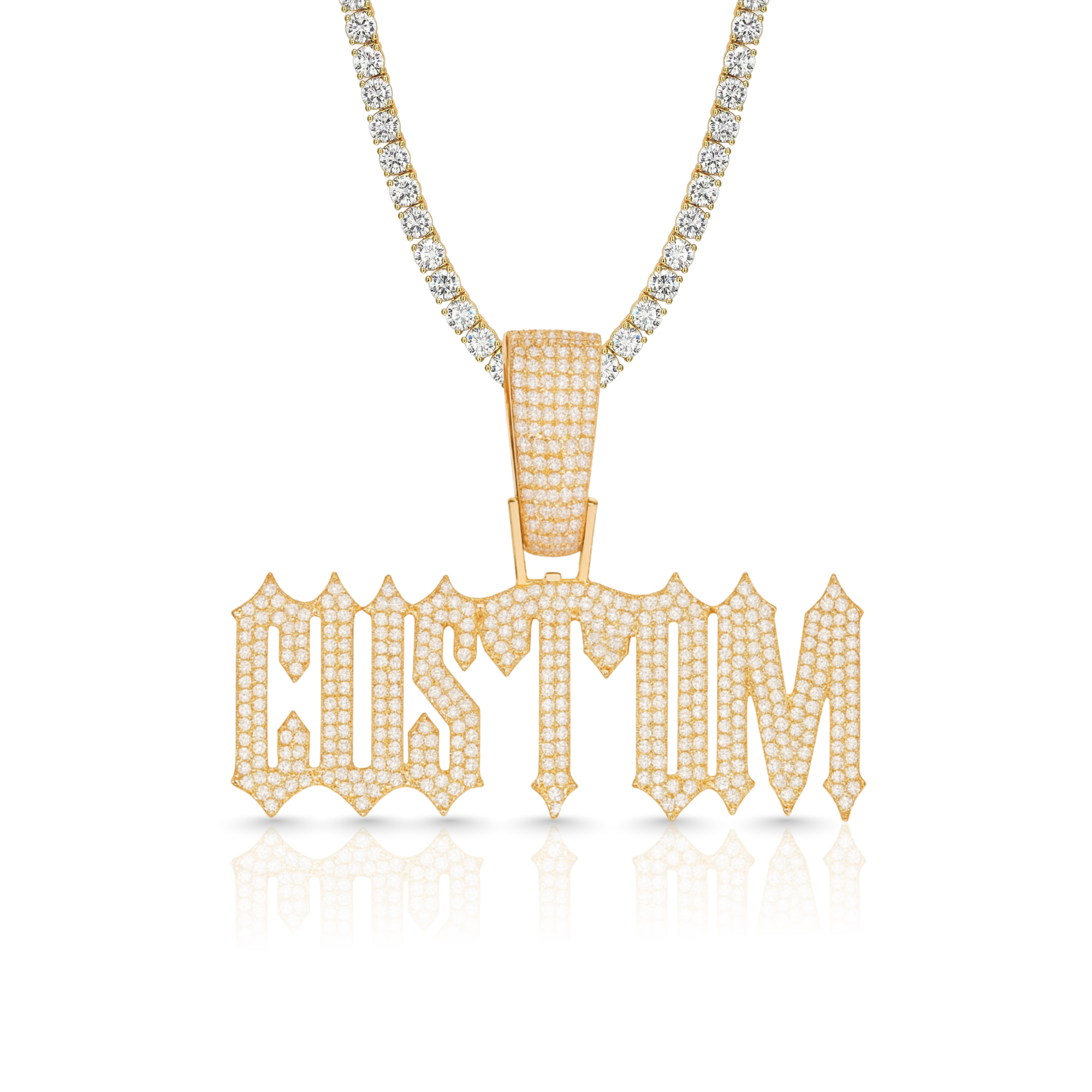 Roman Custom Letter Pendant