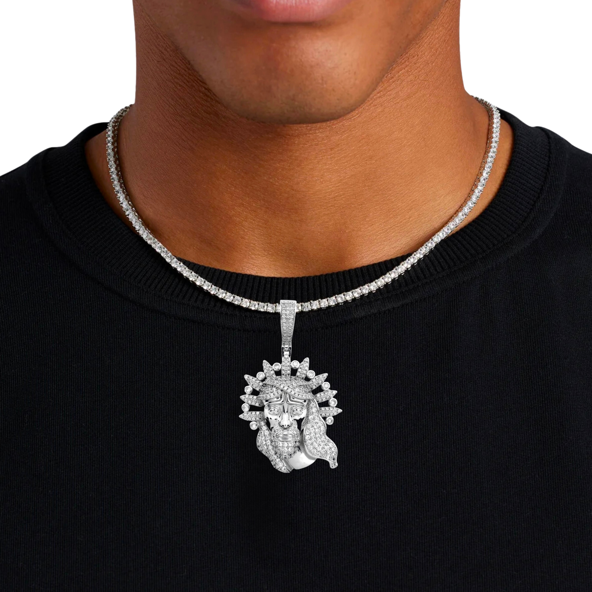 Jesus Diamond Pendant