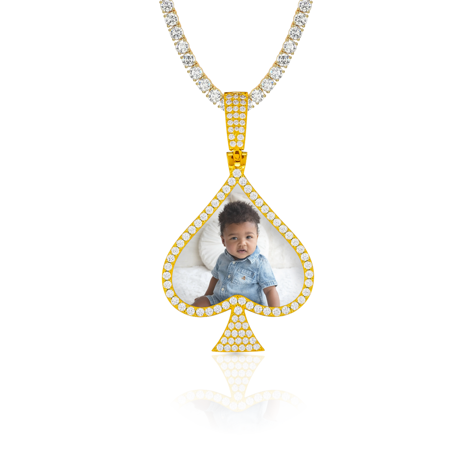 Ace Diamond Custom Photo Pendant
