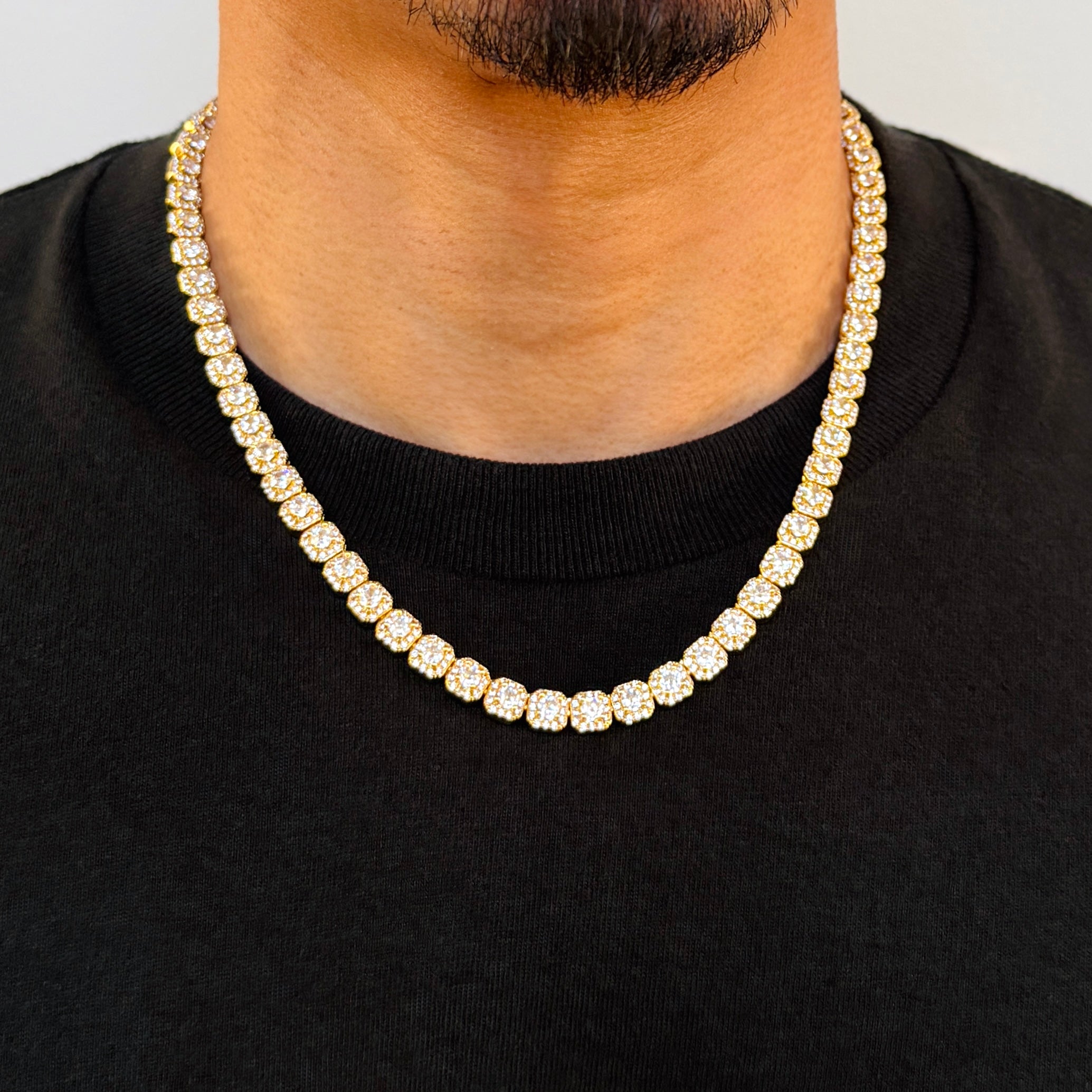 Micro Clustered Tennis Chain 7mm