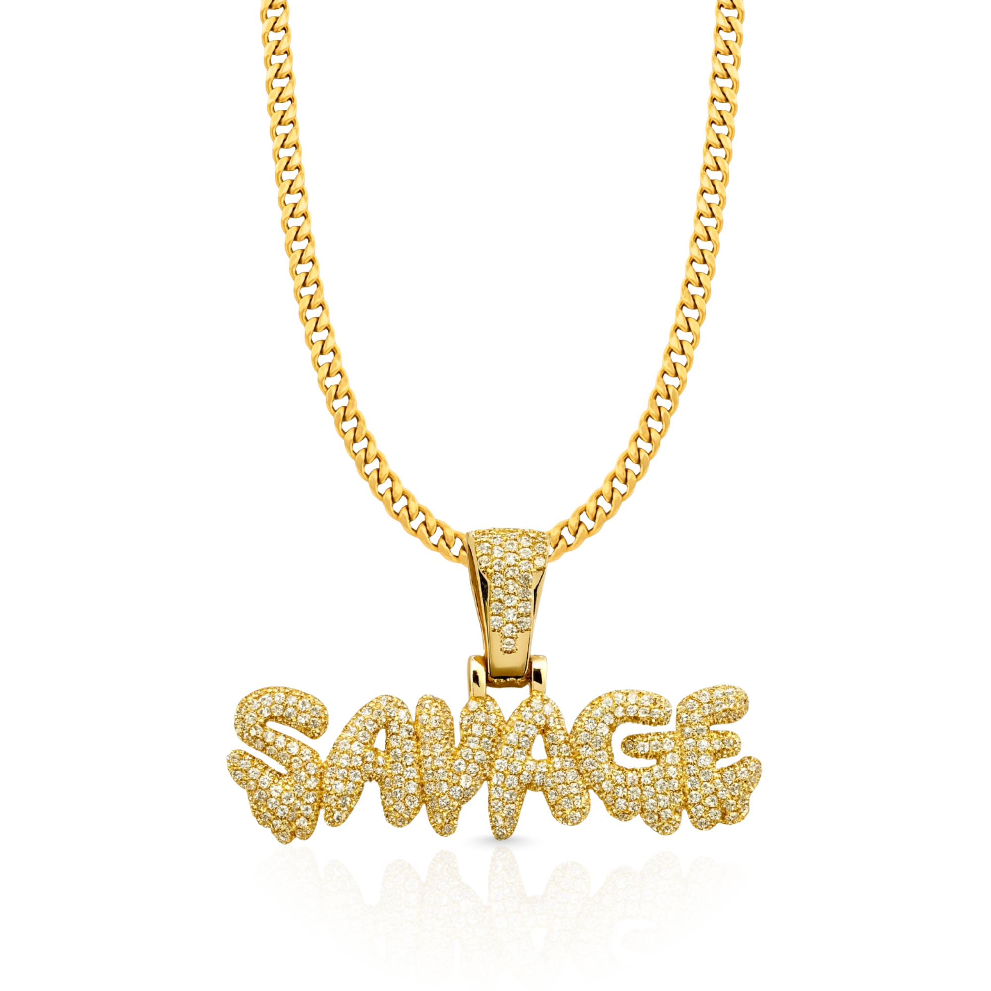 Savage Diamond Gold Pendant