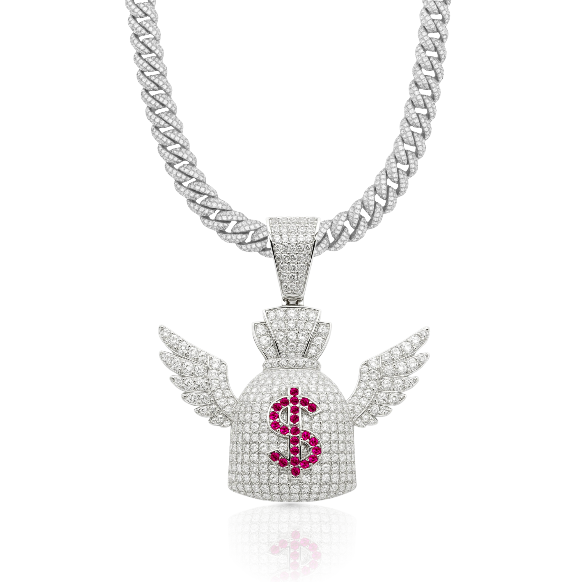 Money Wings Diamond Pendant