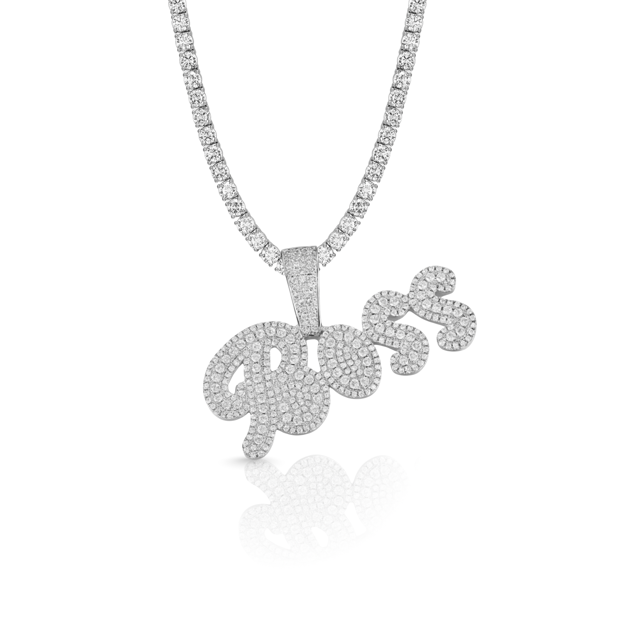 Cursive Letter Custom Pendant