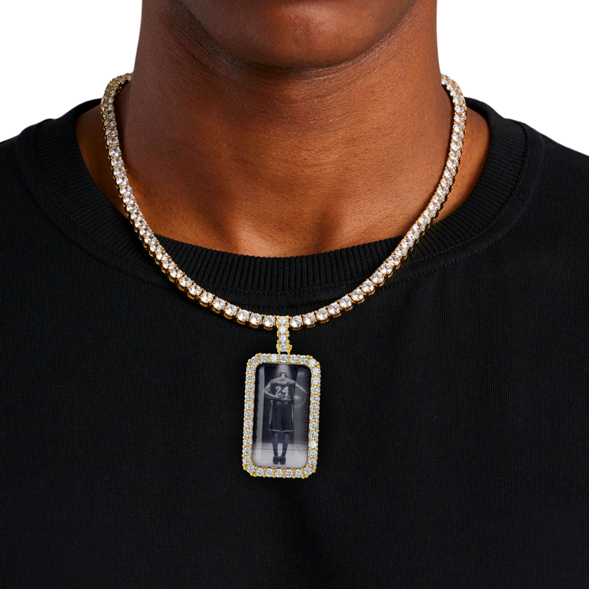 Rectangular Custom Photo Pendant