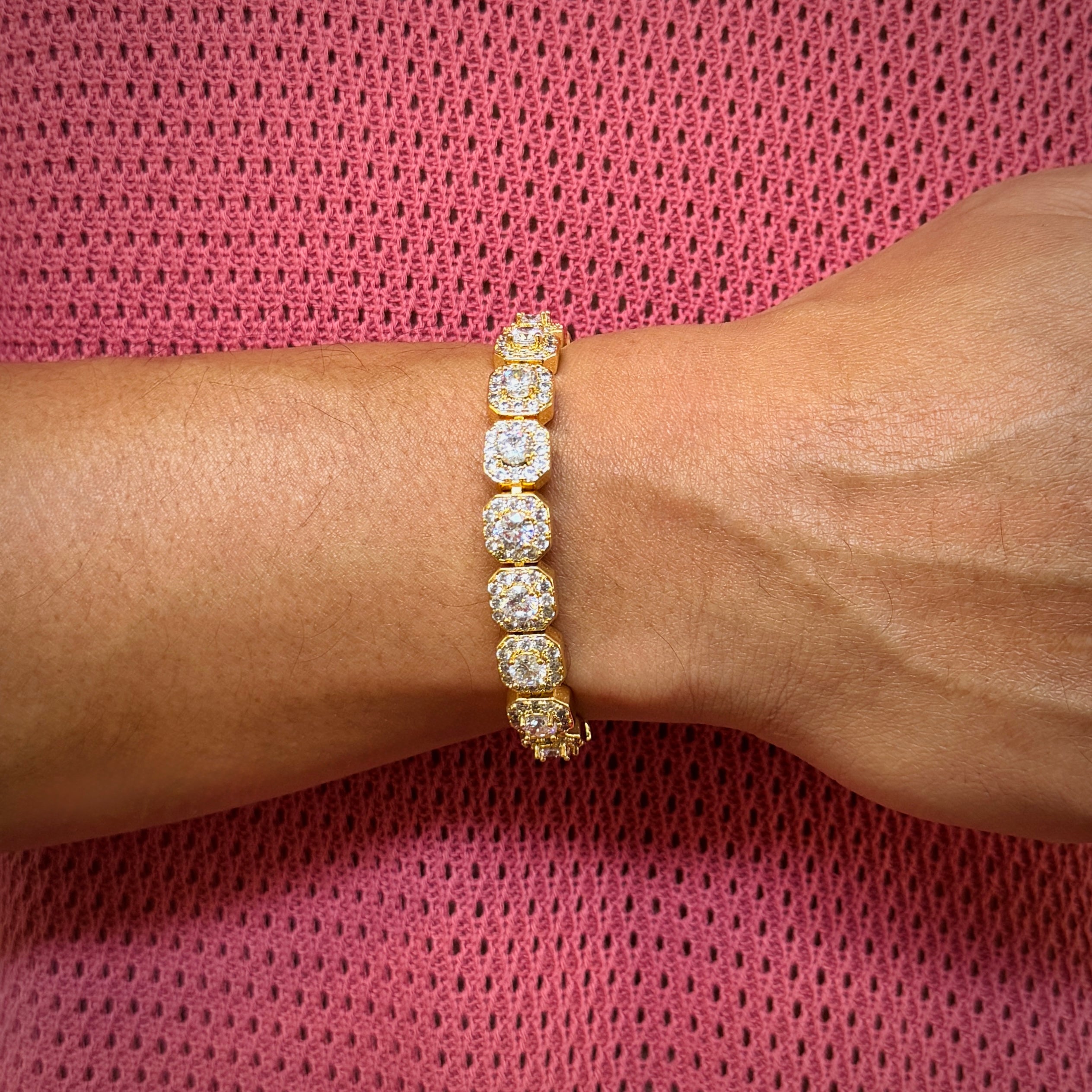 Clustered Tennis Bracelet 10mm