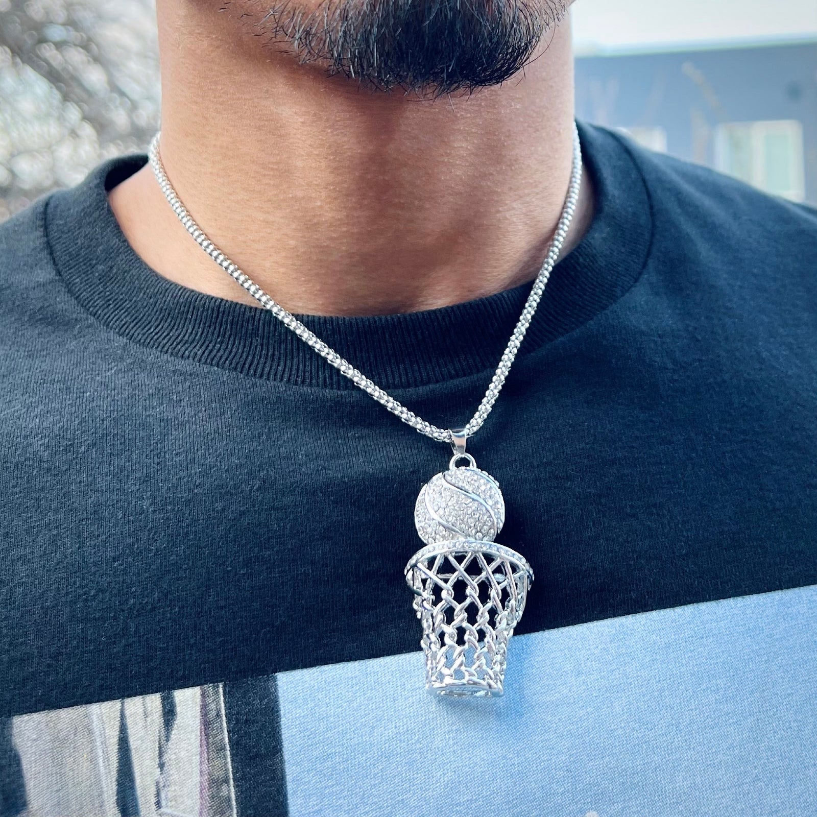 Basketball Diamond Pendant