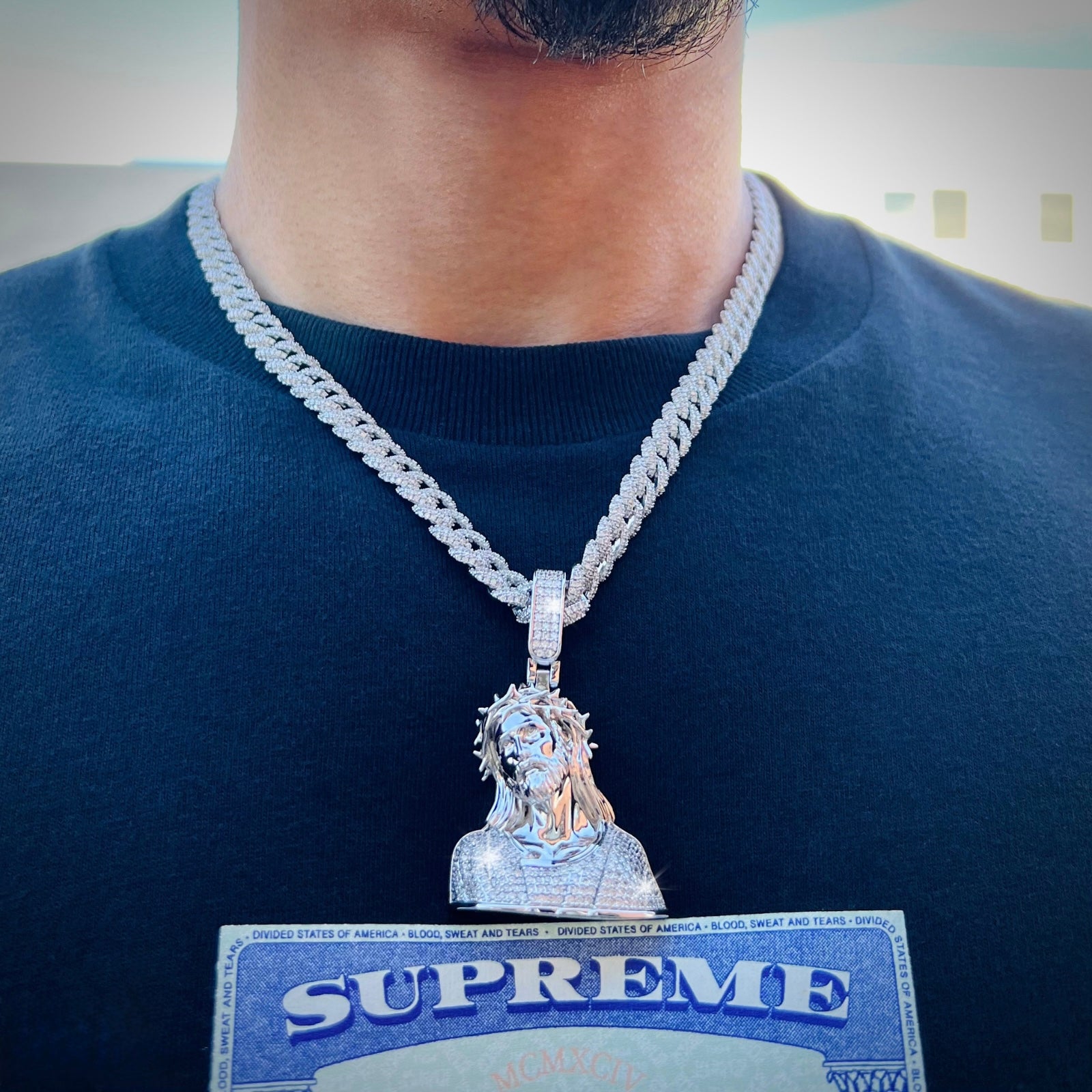 Jesus Diamond Pendant