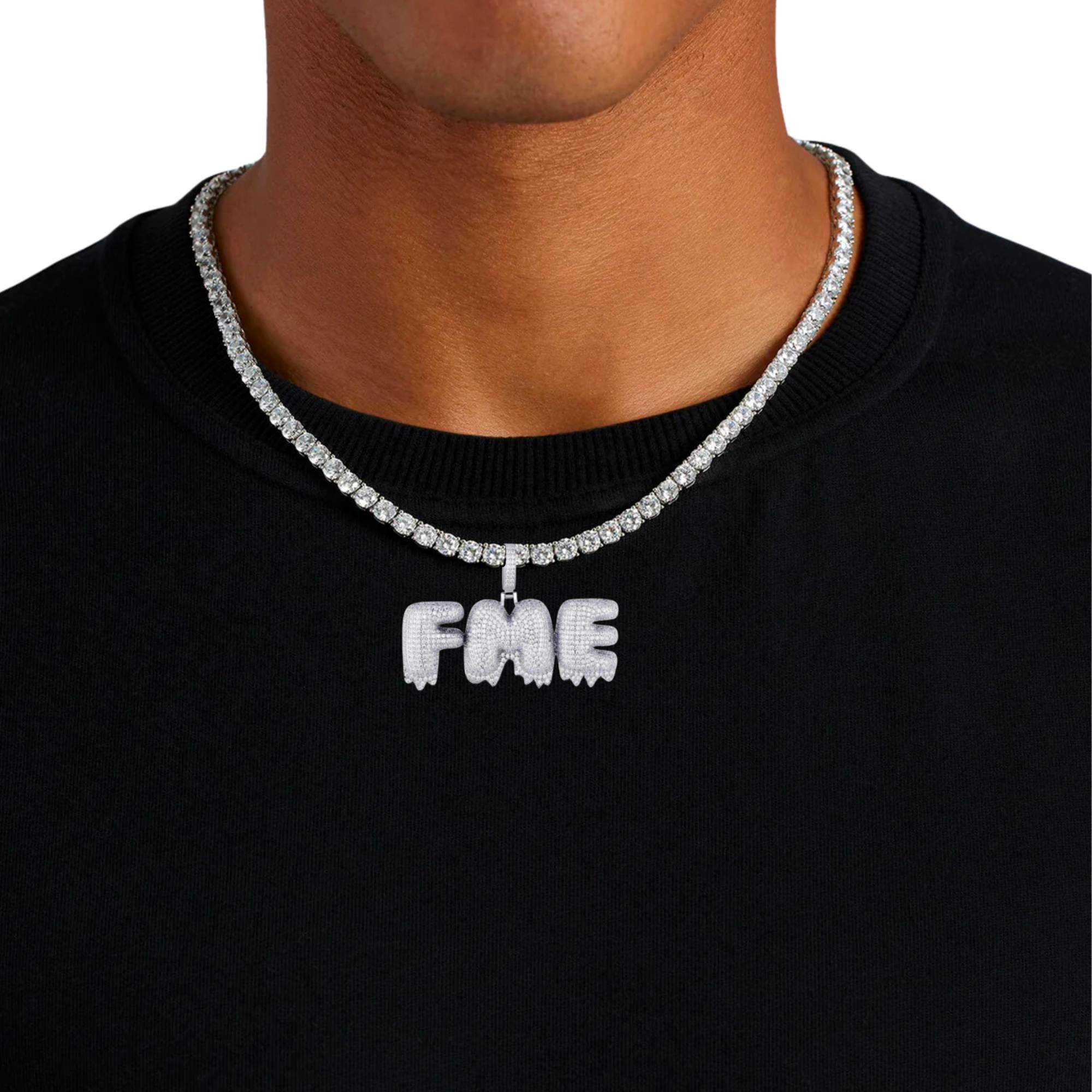 Bubble Drip Diamond Custom Pendant