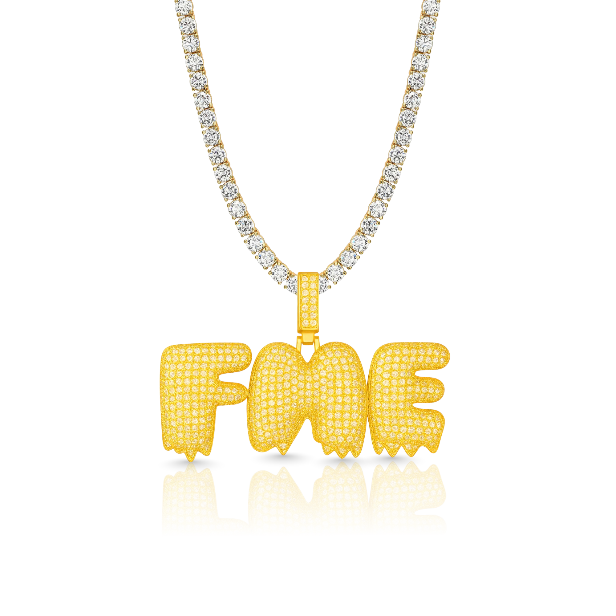 Bubble Drip Diamond Custom Pendant