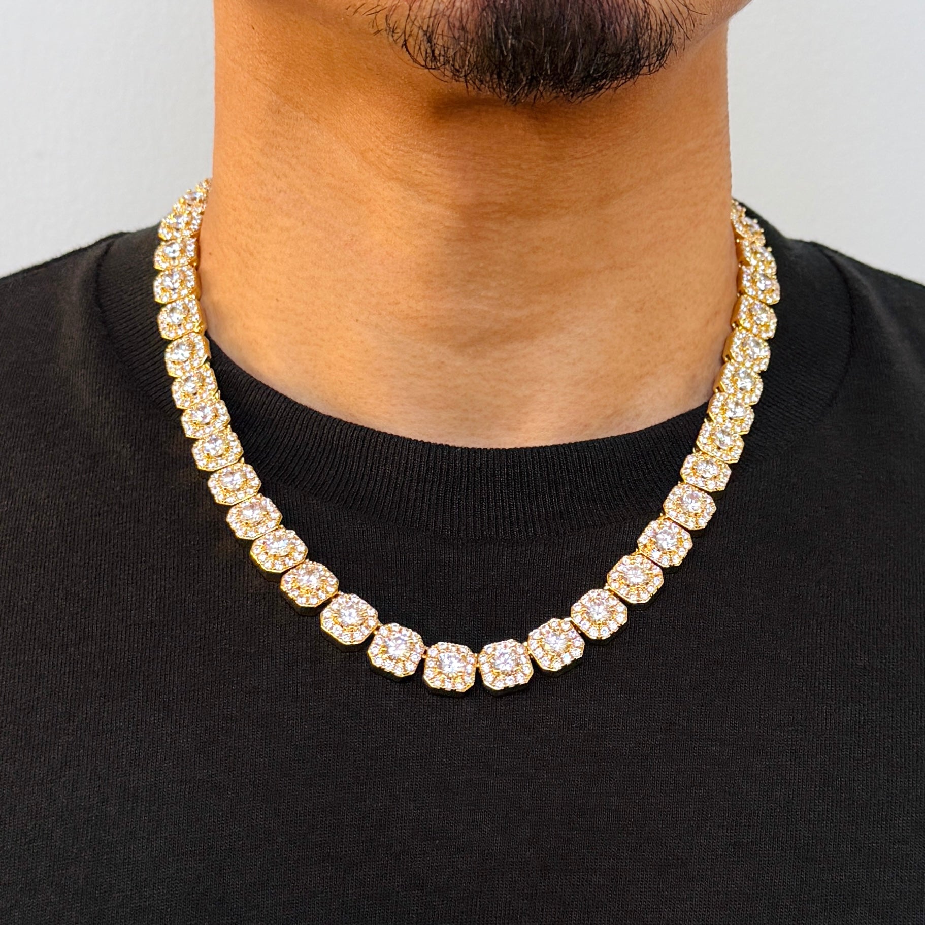 Clustered Tennis Chain 10mm