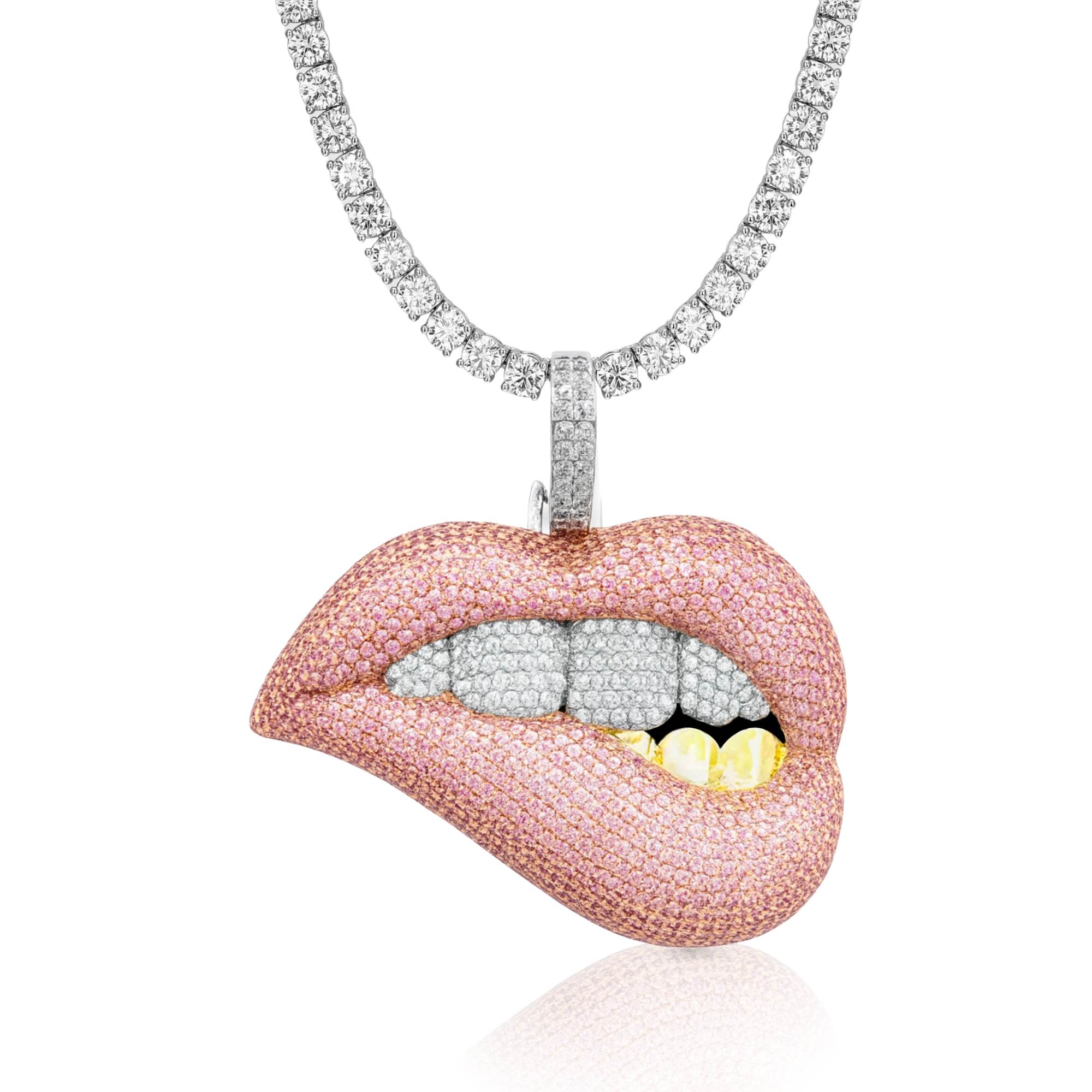 Lips Diamond Pendant