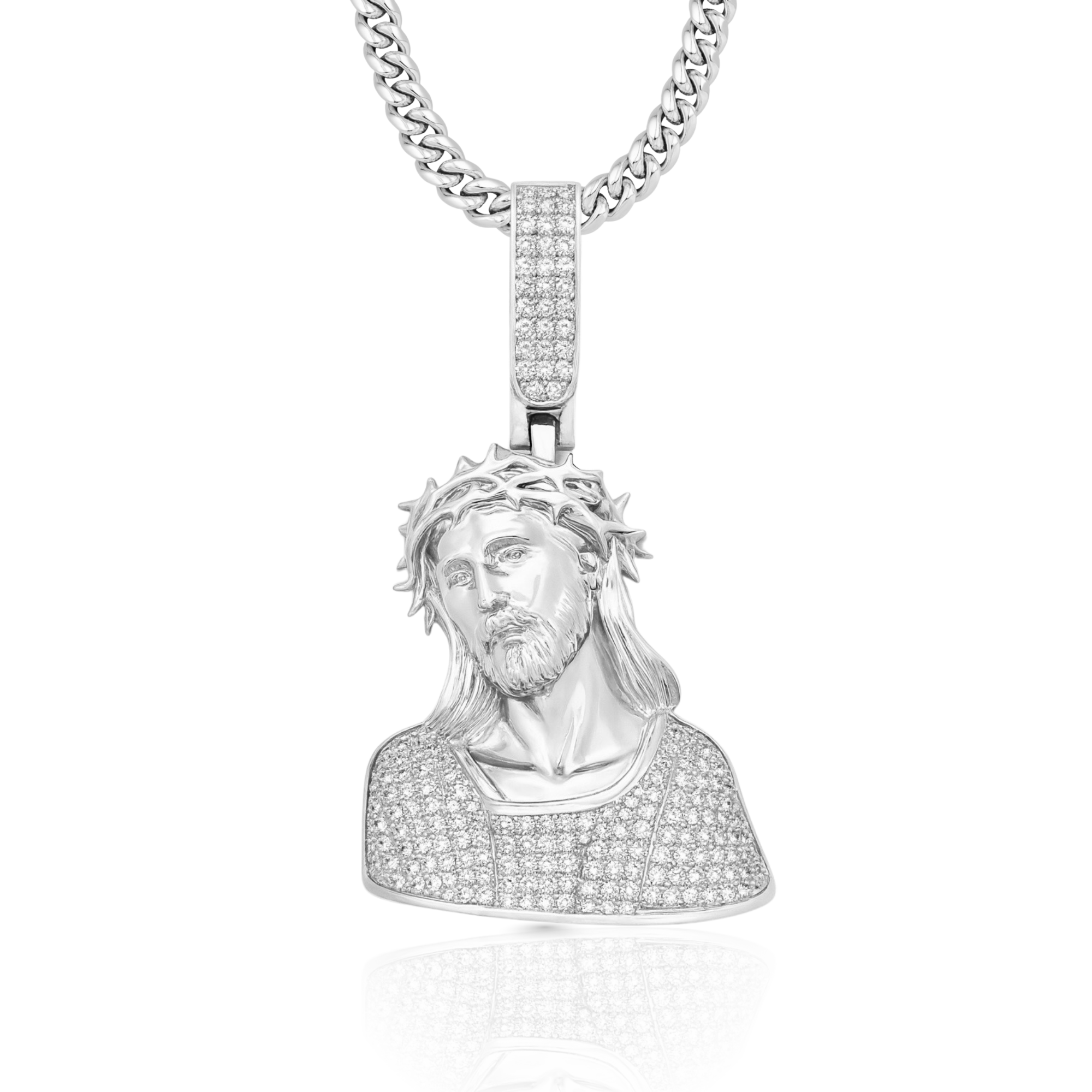 Jesus Diamond Pendant