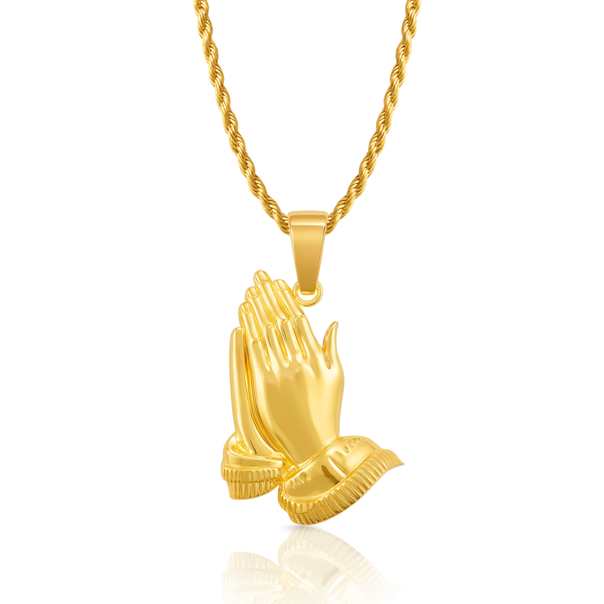Praying Hand Gold Pendant