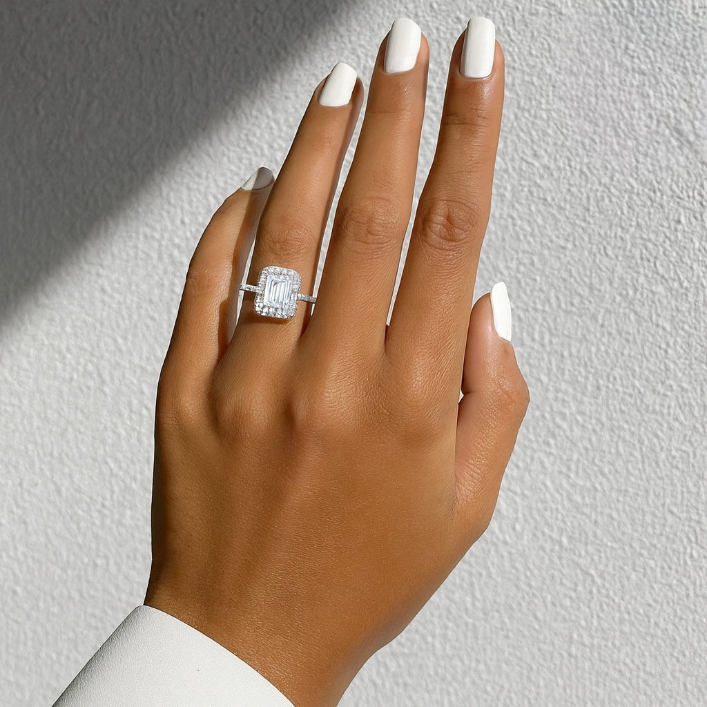 Moissanite Baguette Diamond Ring (1.0ct)