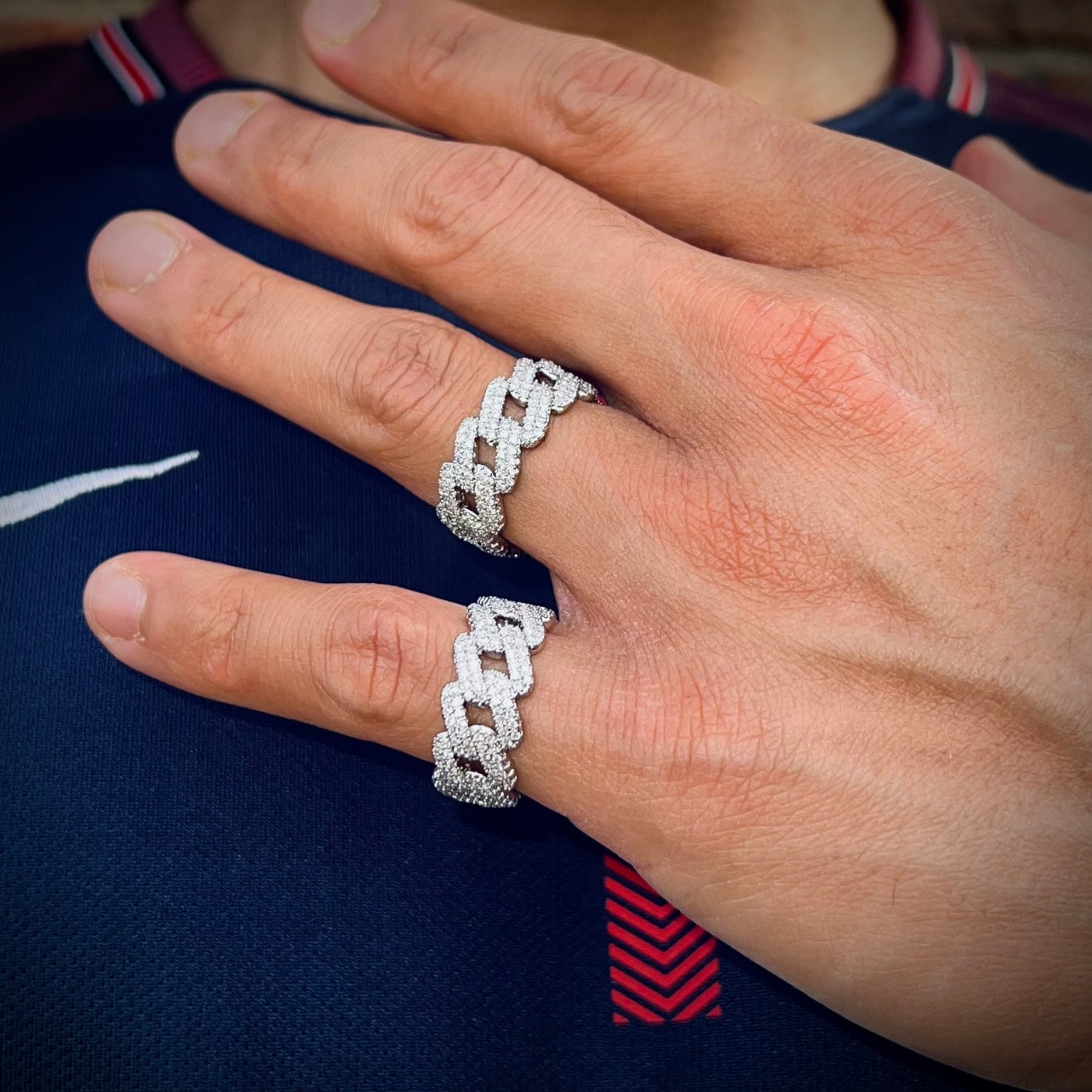 Diamond Prongs White Gold Ring