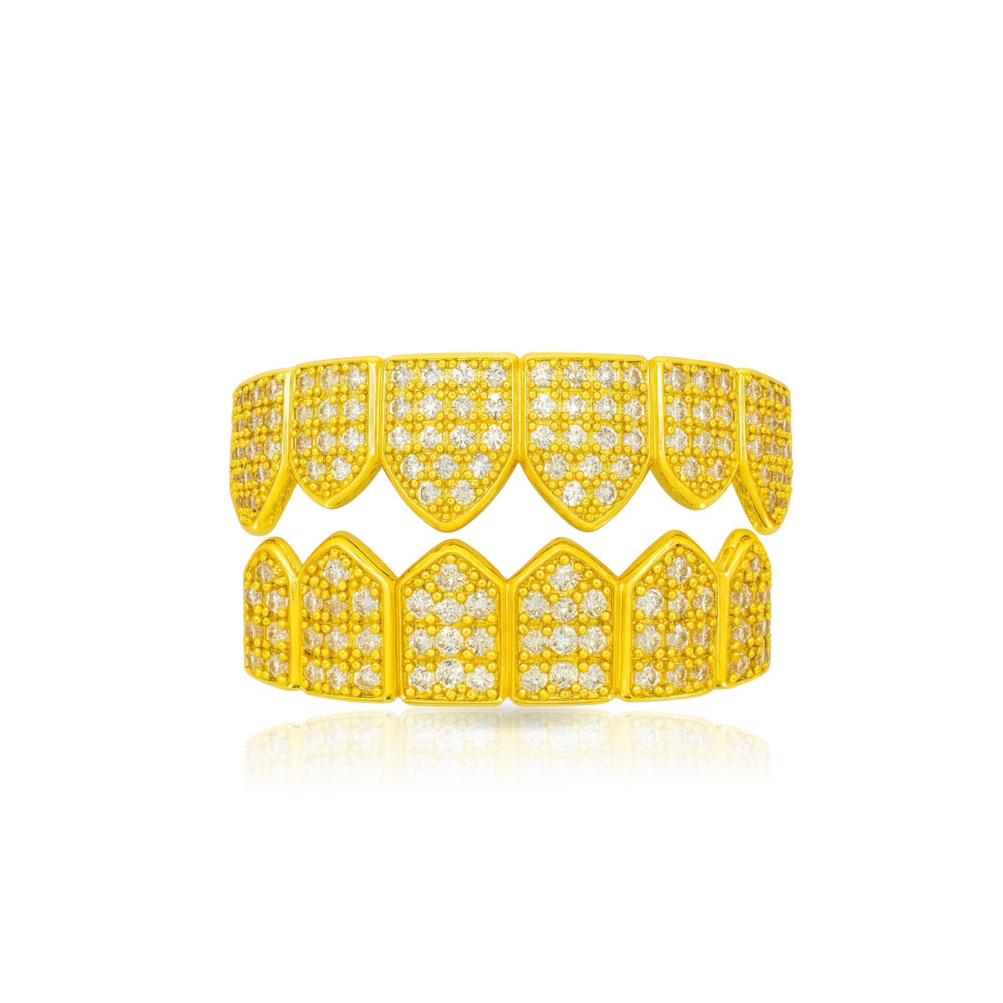 Gold Diamond Grillz