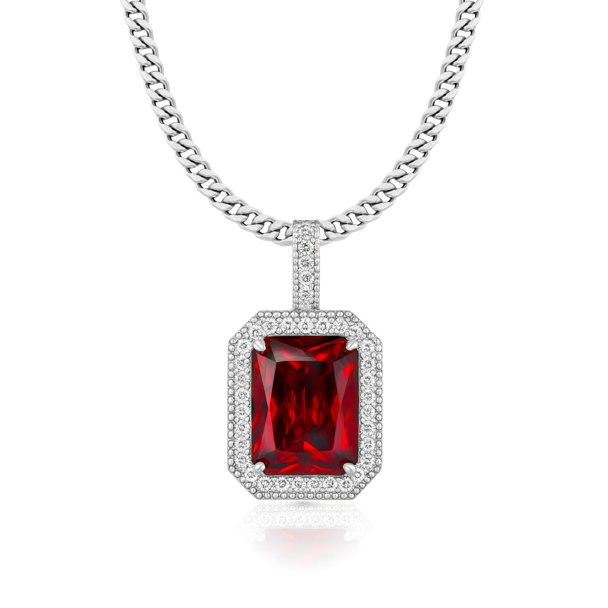 Ruby Diamond Pendant