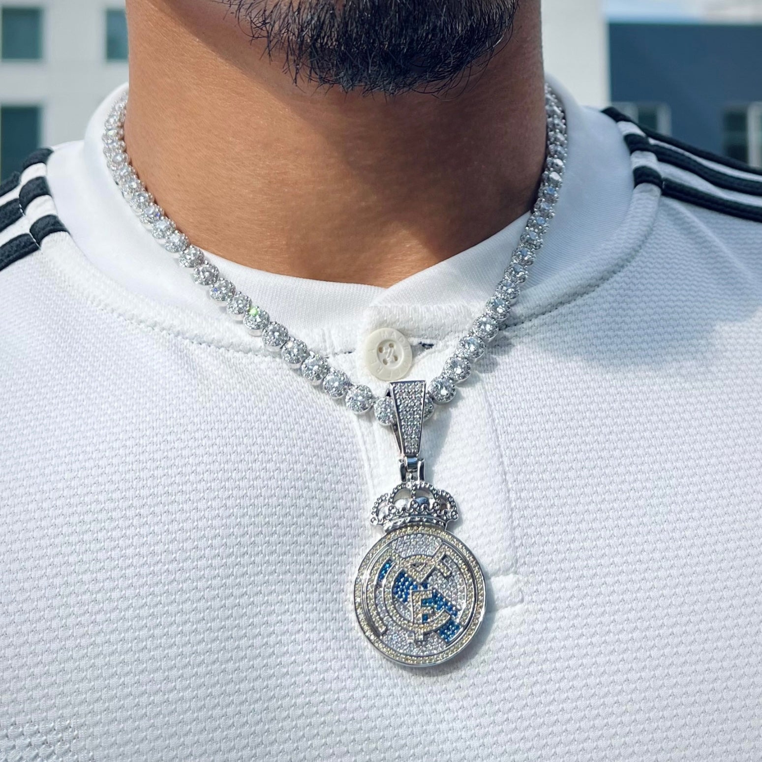 Real Madrid FC Diamond Pendant