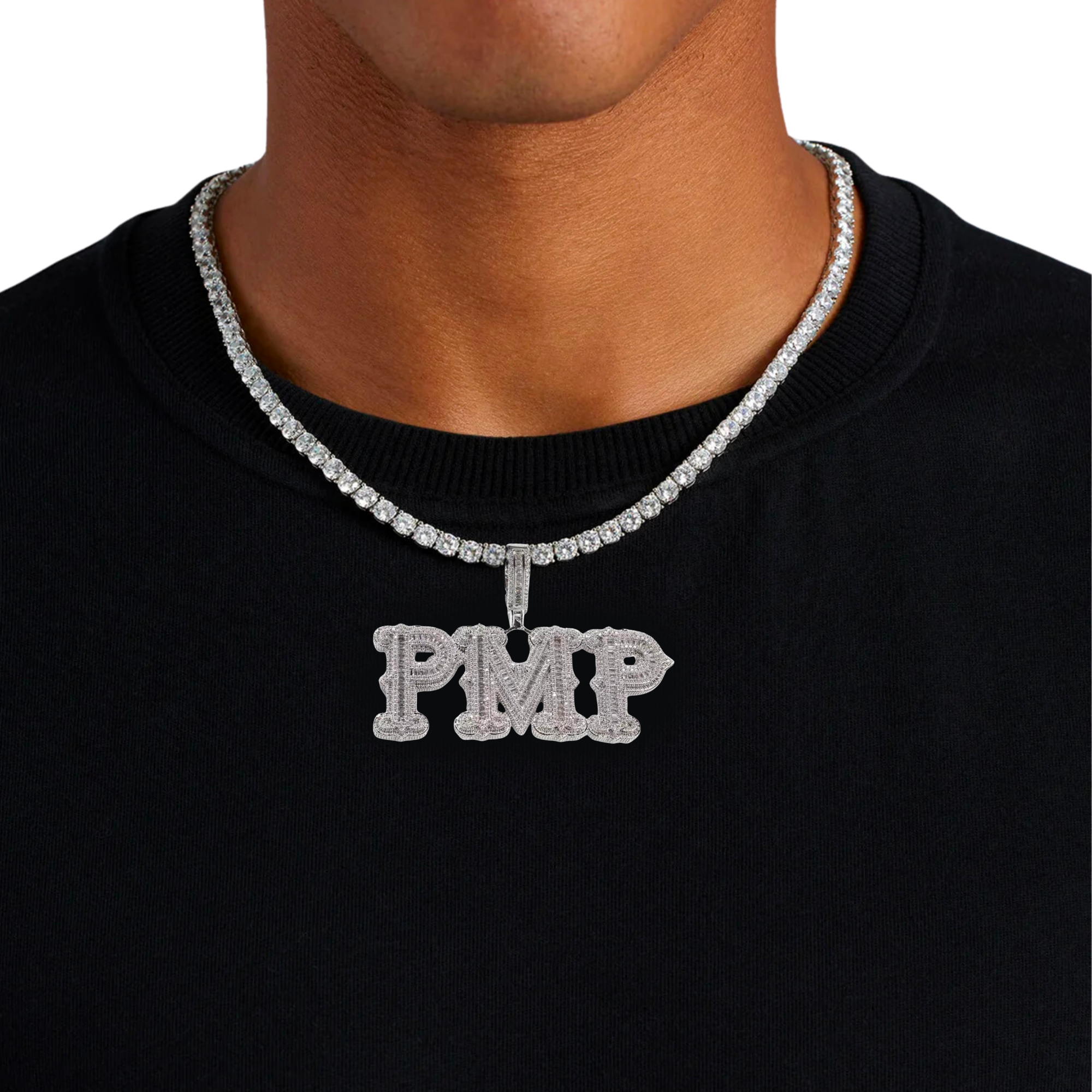 Roman Baguette Custom Pendant