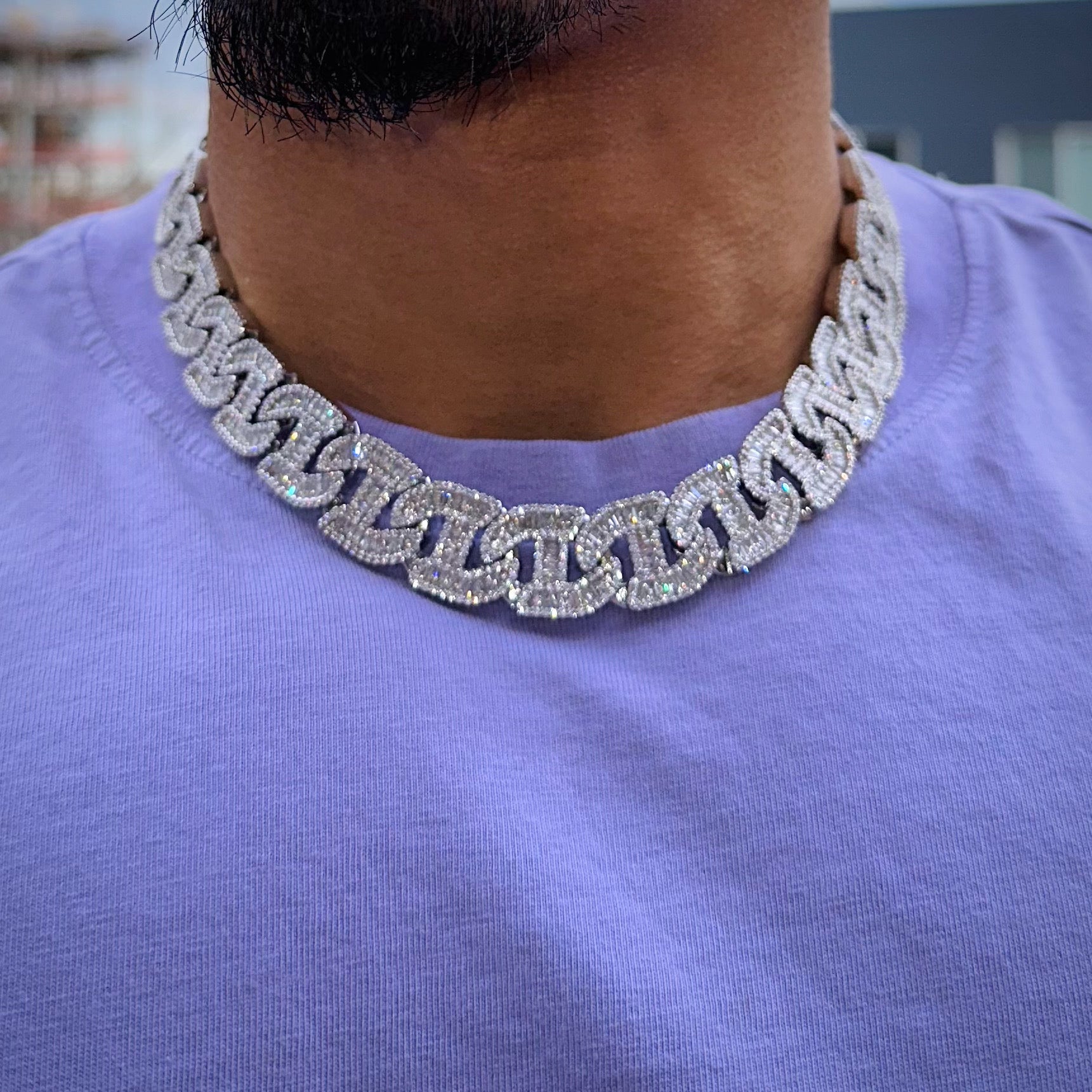Baguette Diamond Chain 17mm
