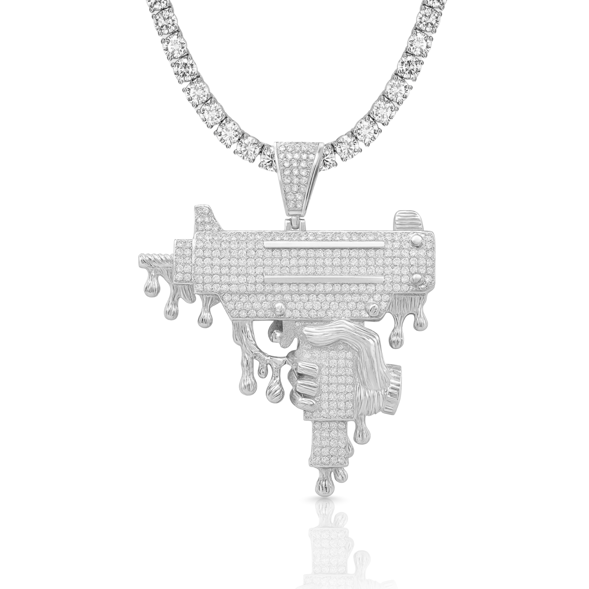 MAC-11 Diamond Pendant