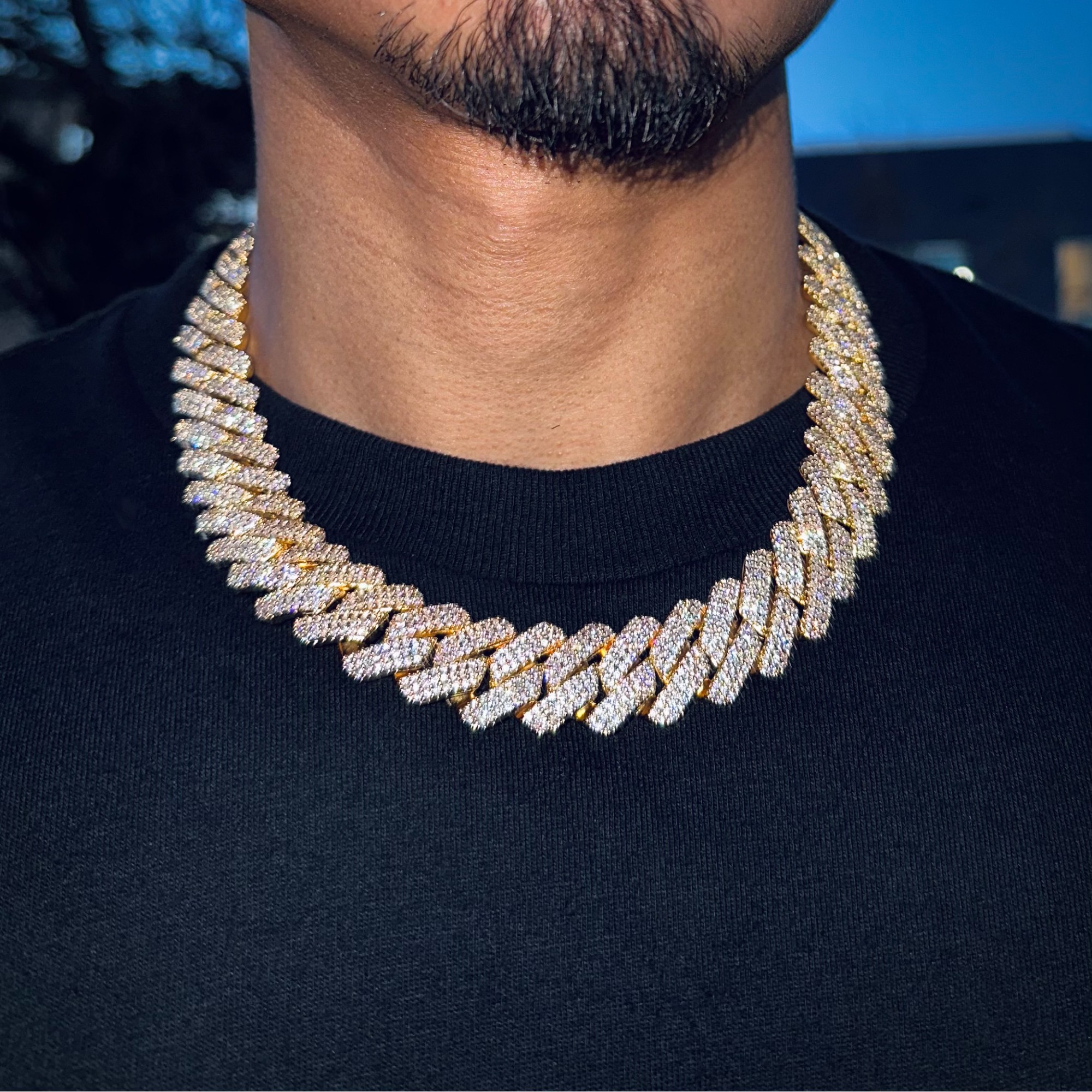 Diamond Prong Chain Set 19mm