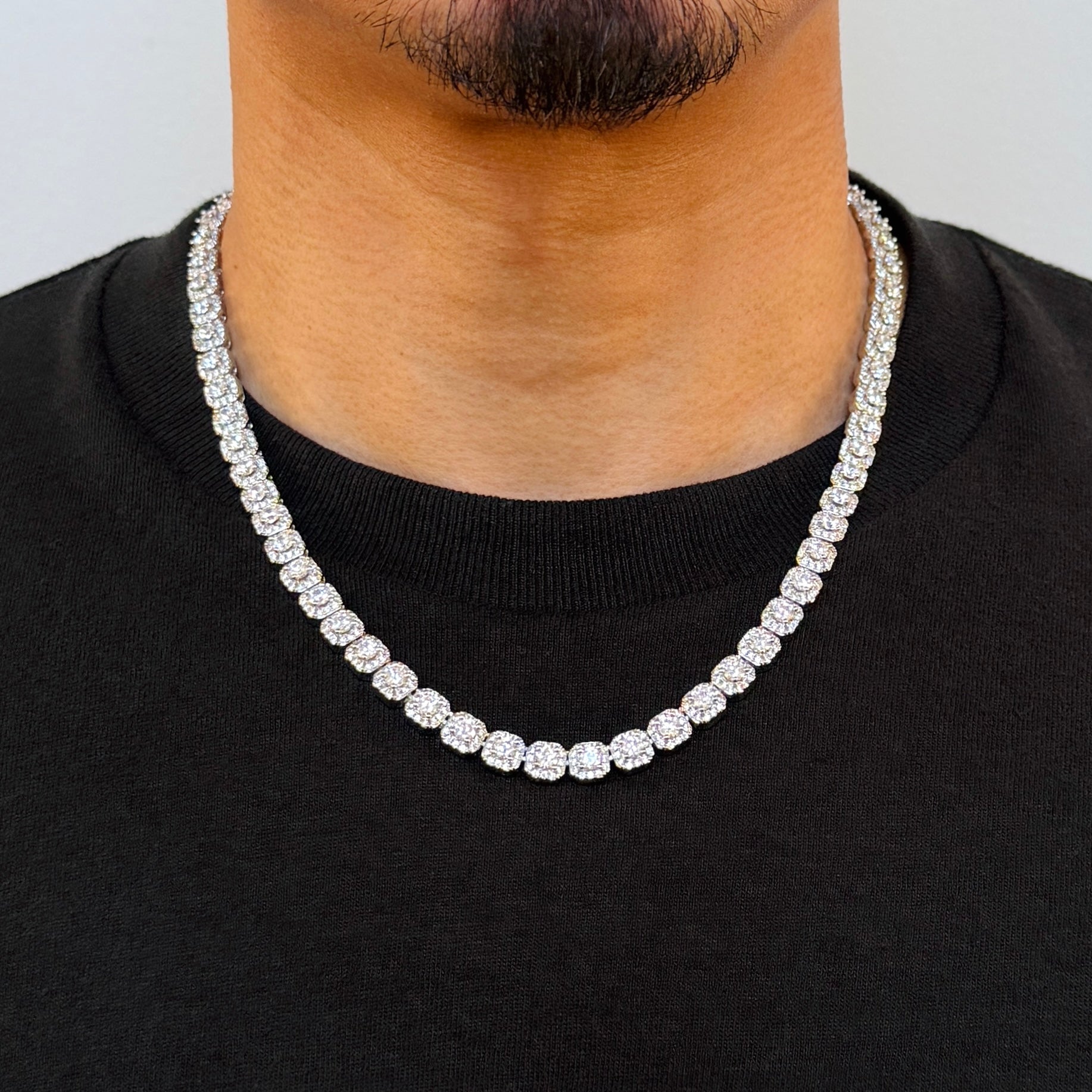 Micro Clustered Tennis Chain 7mm