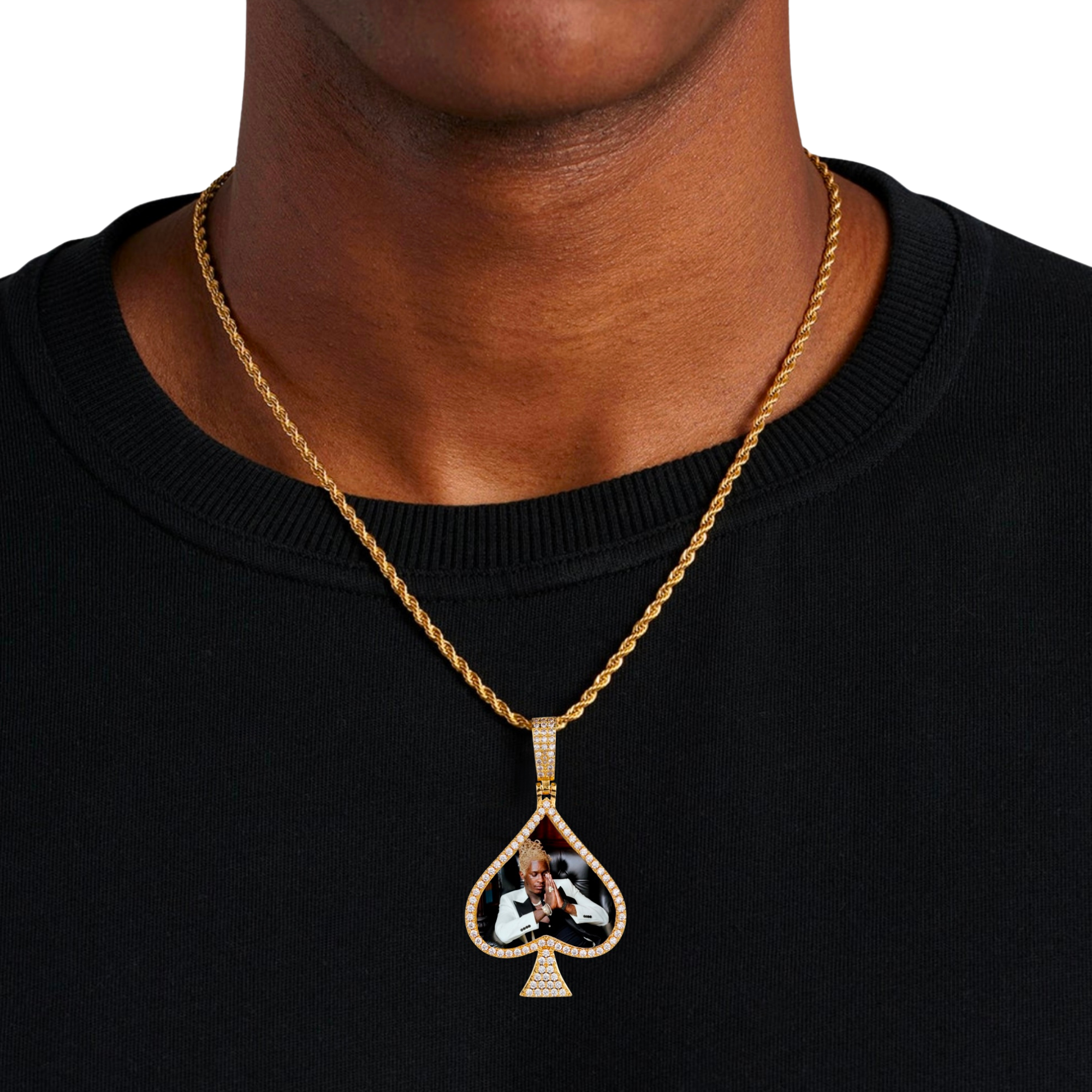 Ace Diamond Custom Photo Pendant