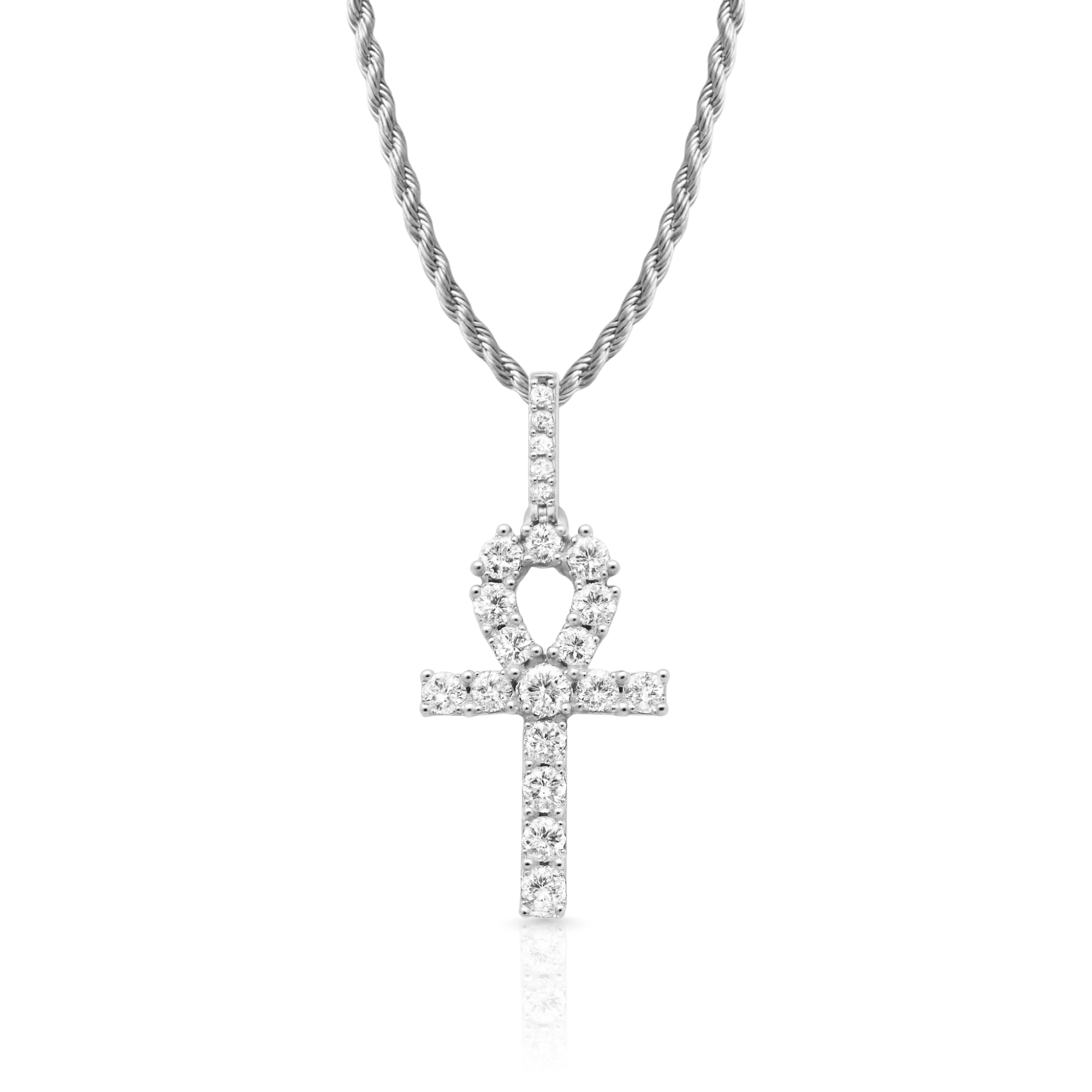 Ankh Cross Diamond Pendant