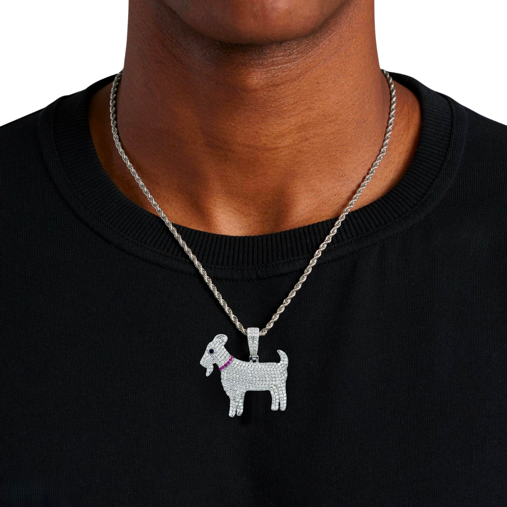 "GOAT" Iced Out Pendant
