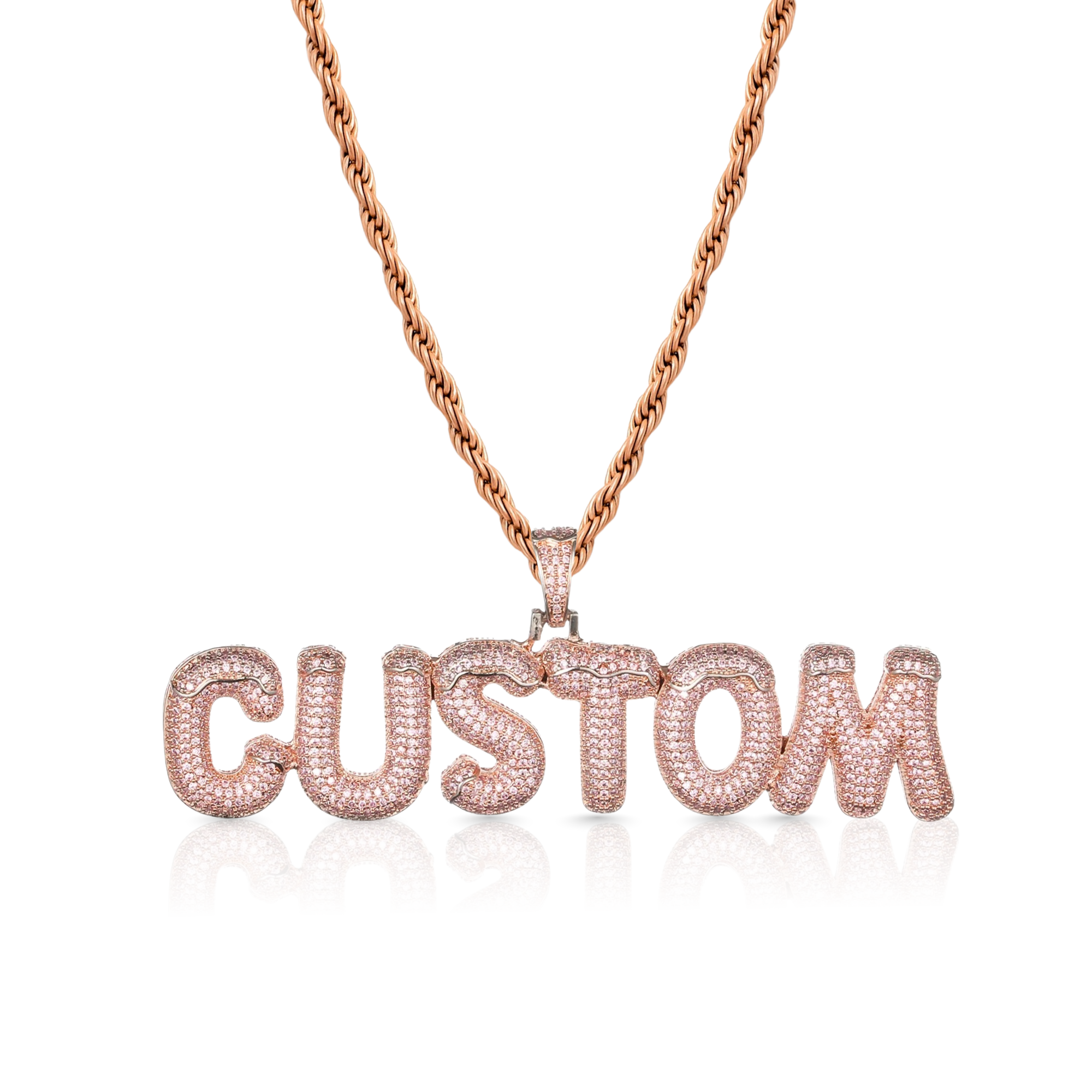Two Tone Letter Custom Pendant