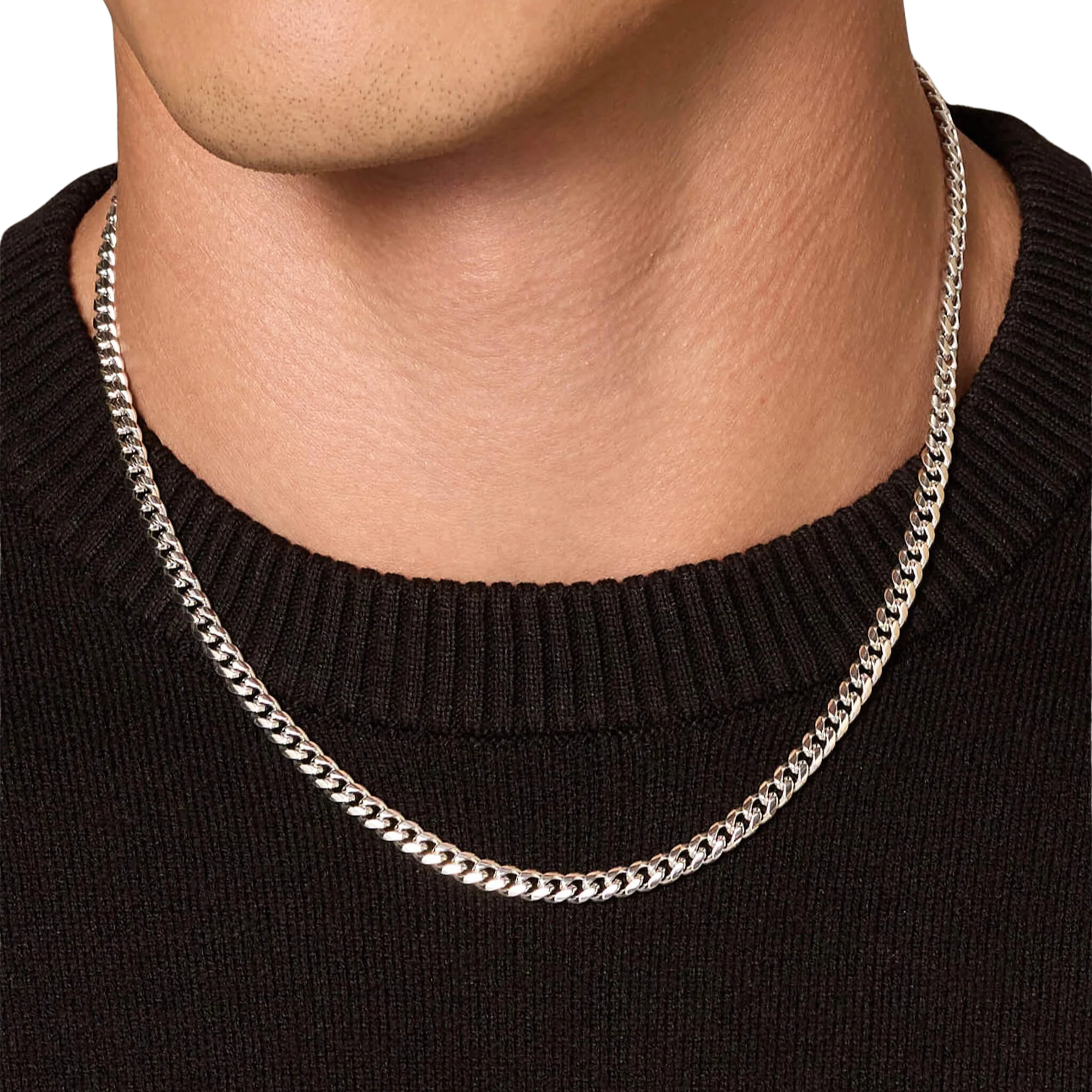 Solid Silver Cuban Chain 5mm