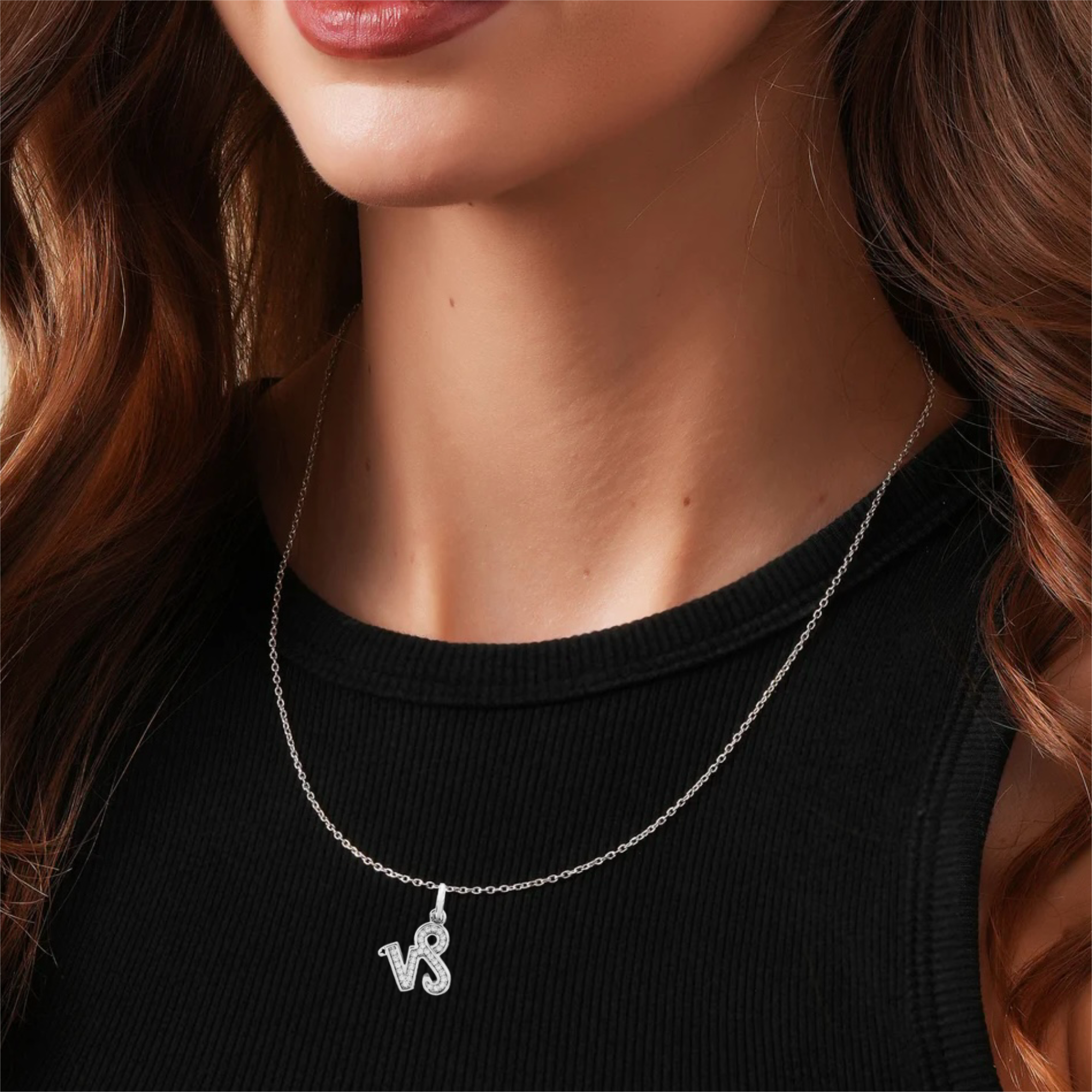 Moissanite Capricorn Pendant Set