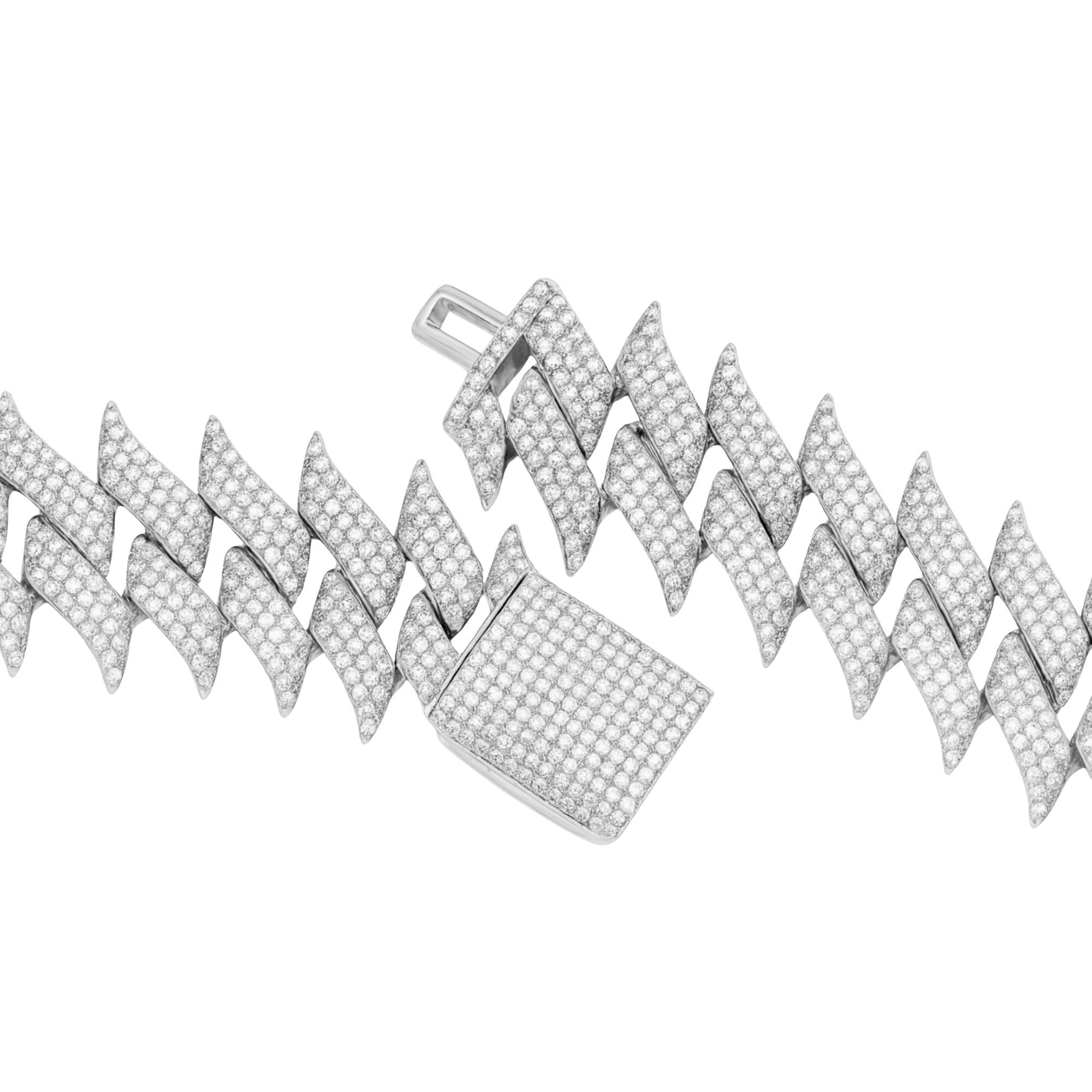 Spike Diamond Chain Gold 29mm