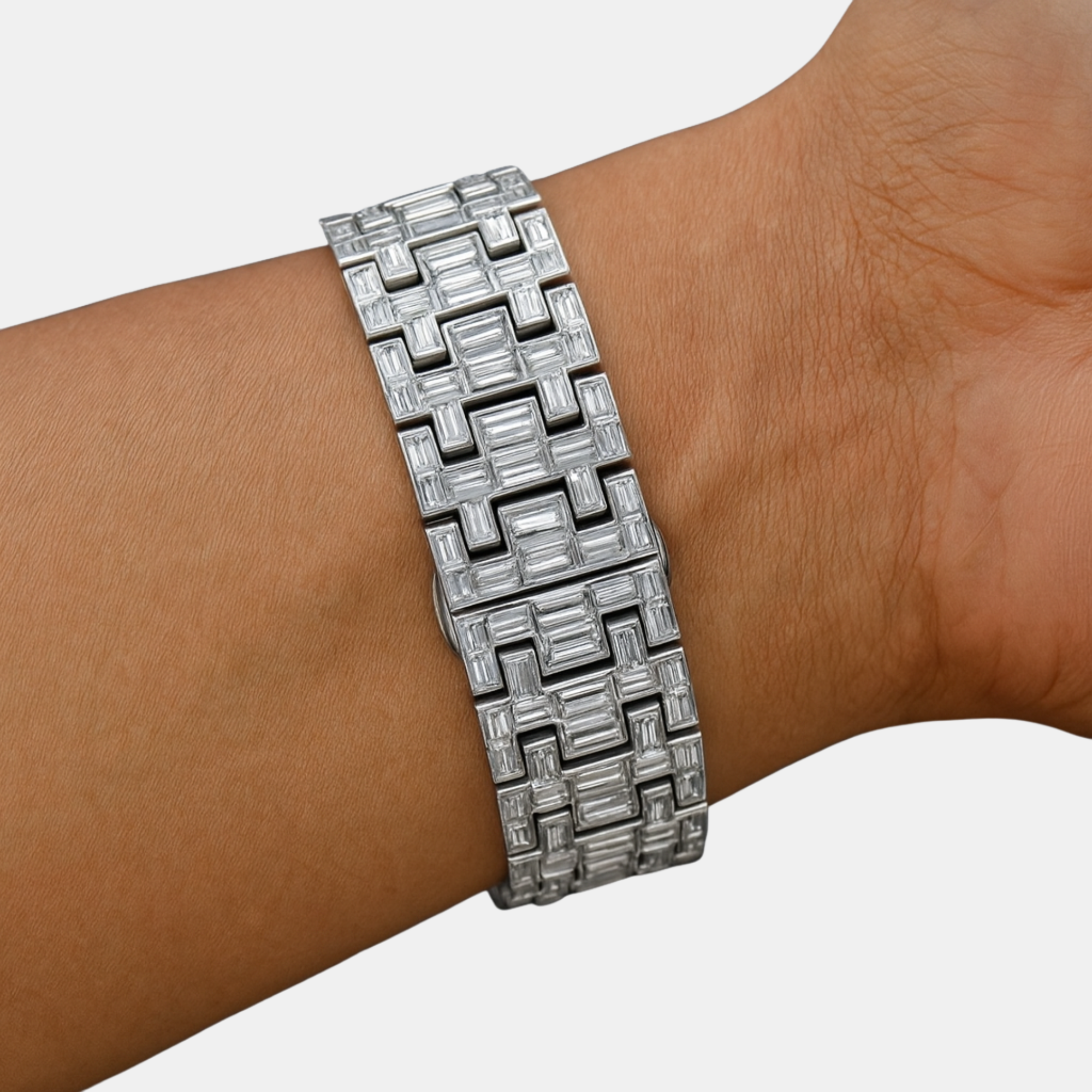 GStars Skeleton Baguette Diamond Watch