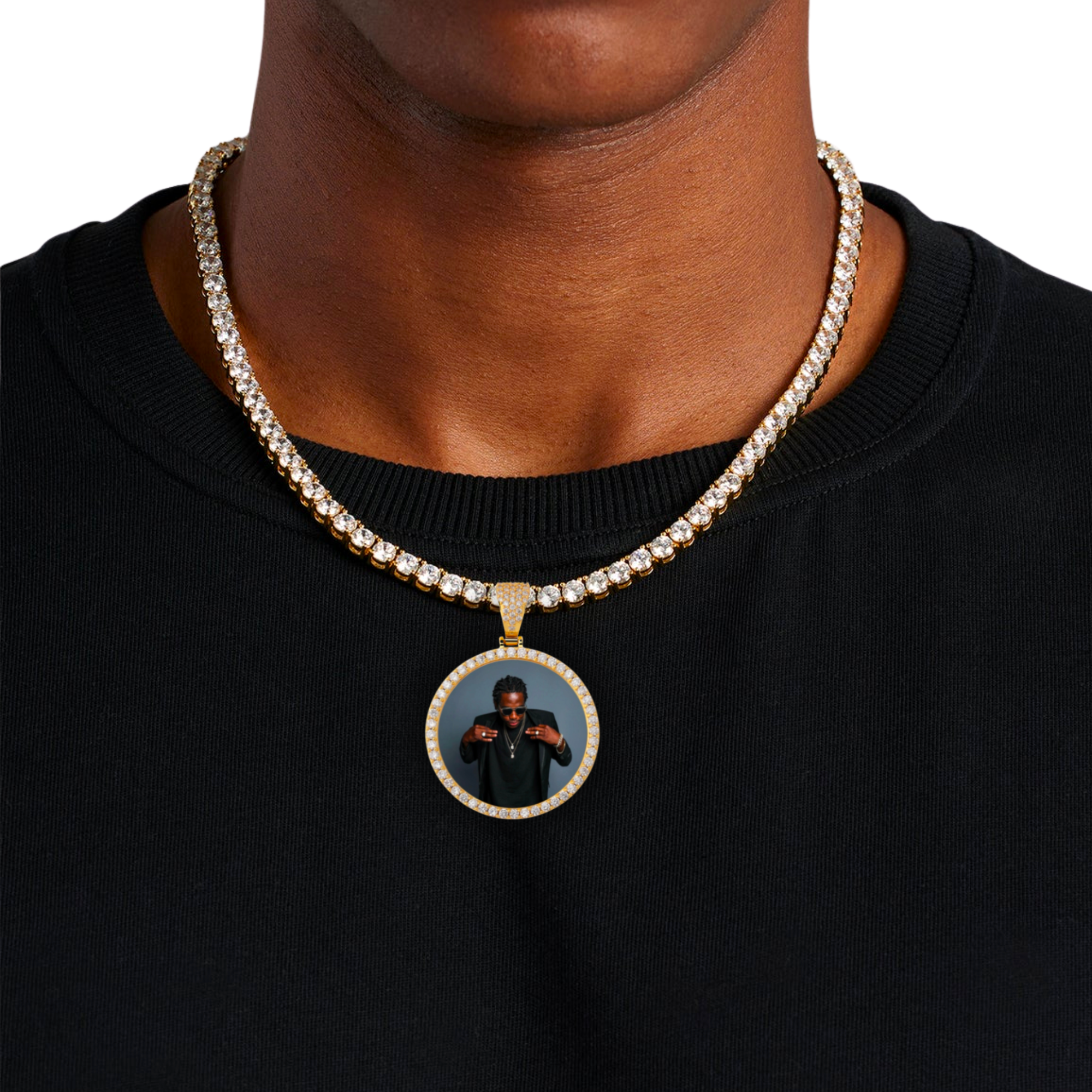 Classic Round Custom Photo Pendant