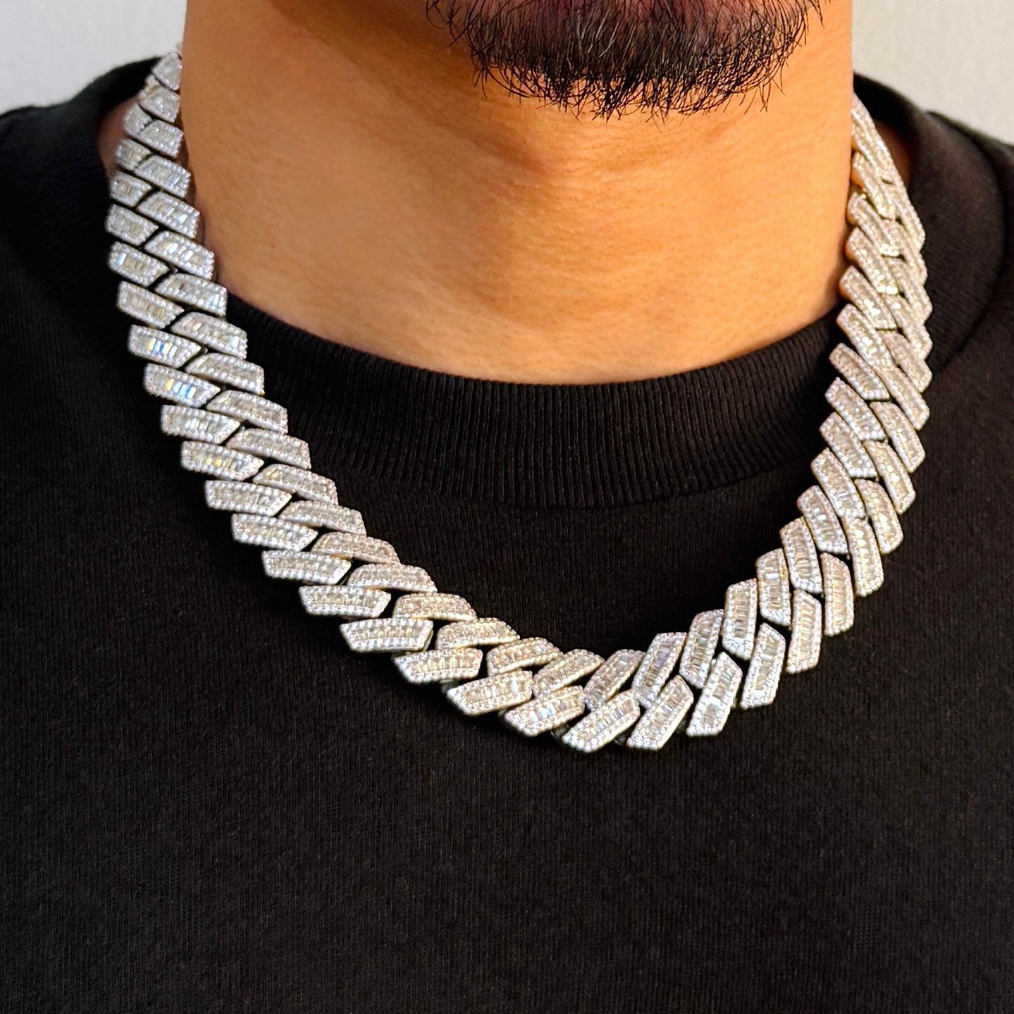 Baguette Prong Chain 20mm