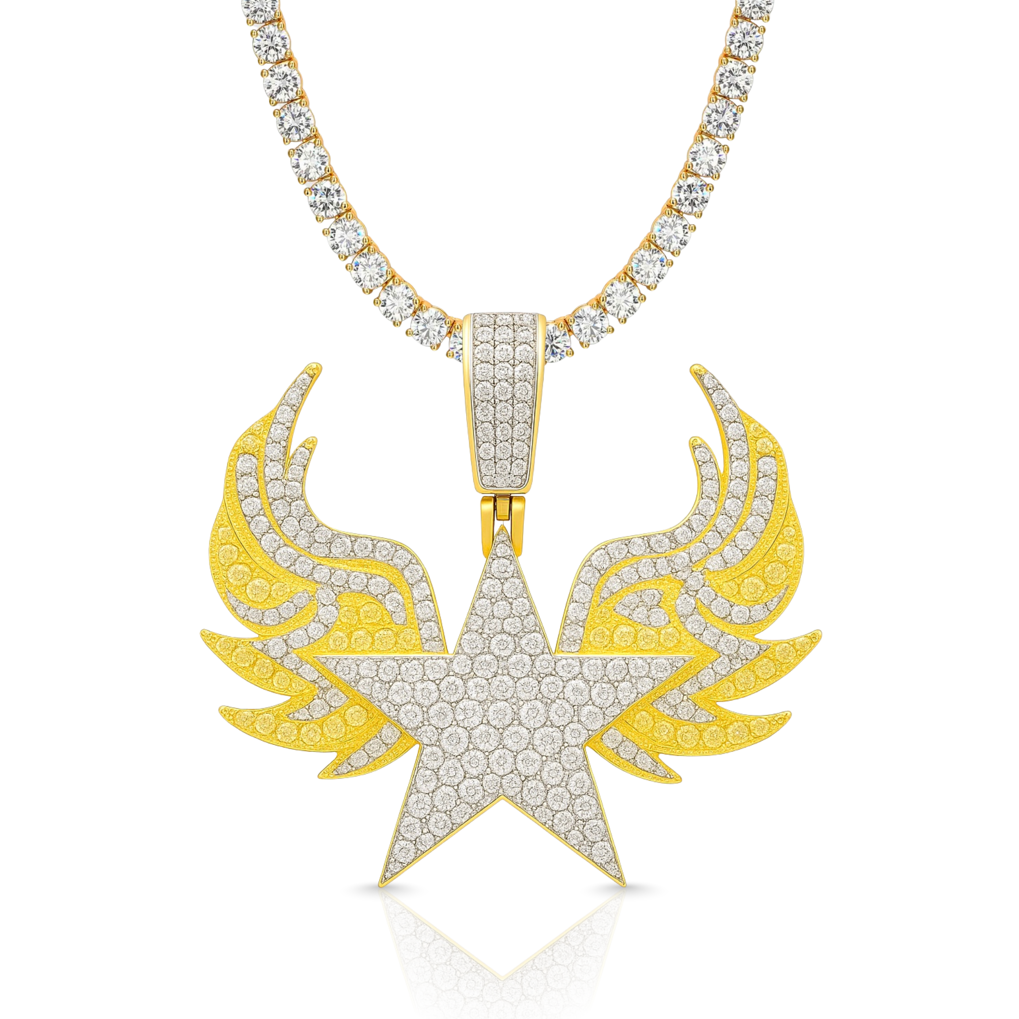 SuperStar Diamond Gold Pendant