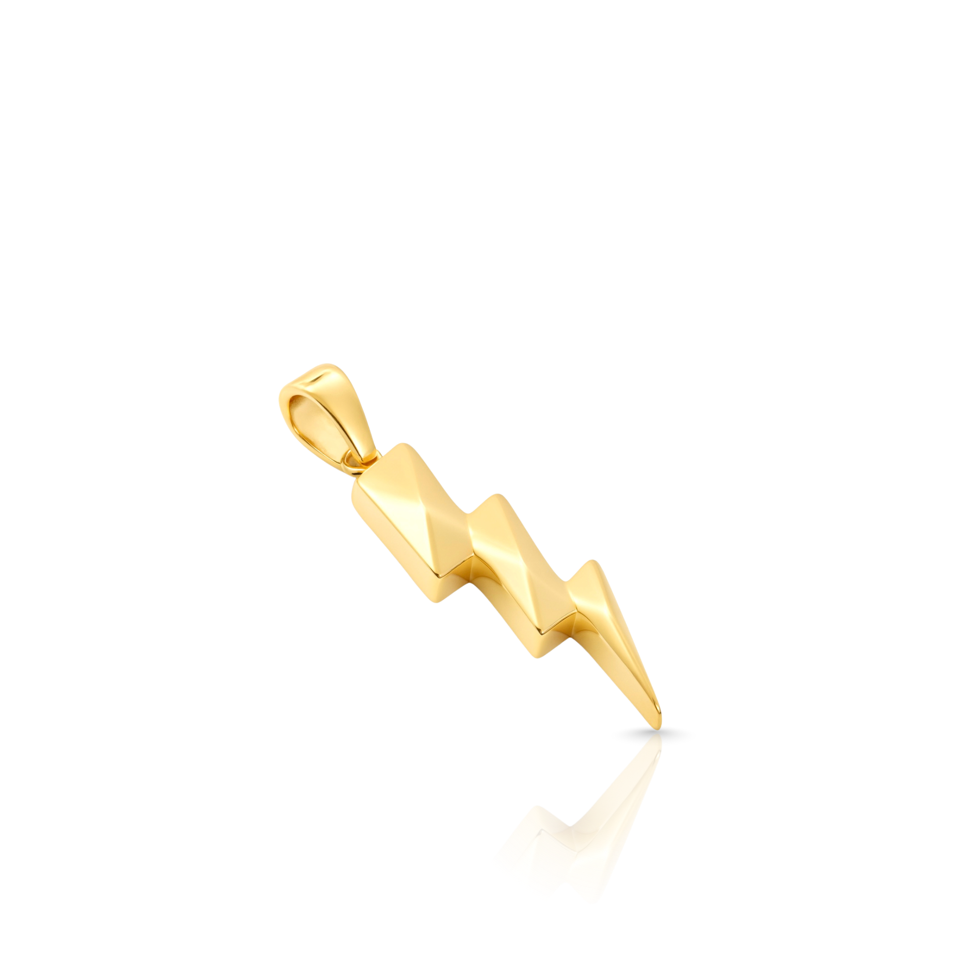 Thunder Bolt Gold Pendant