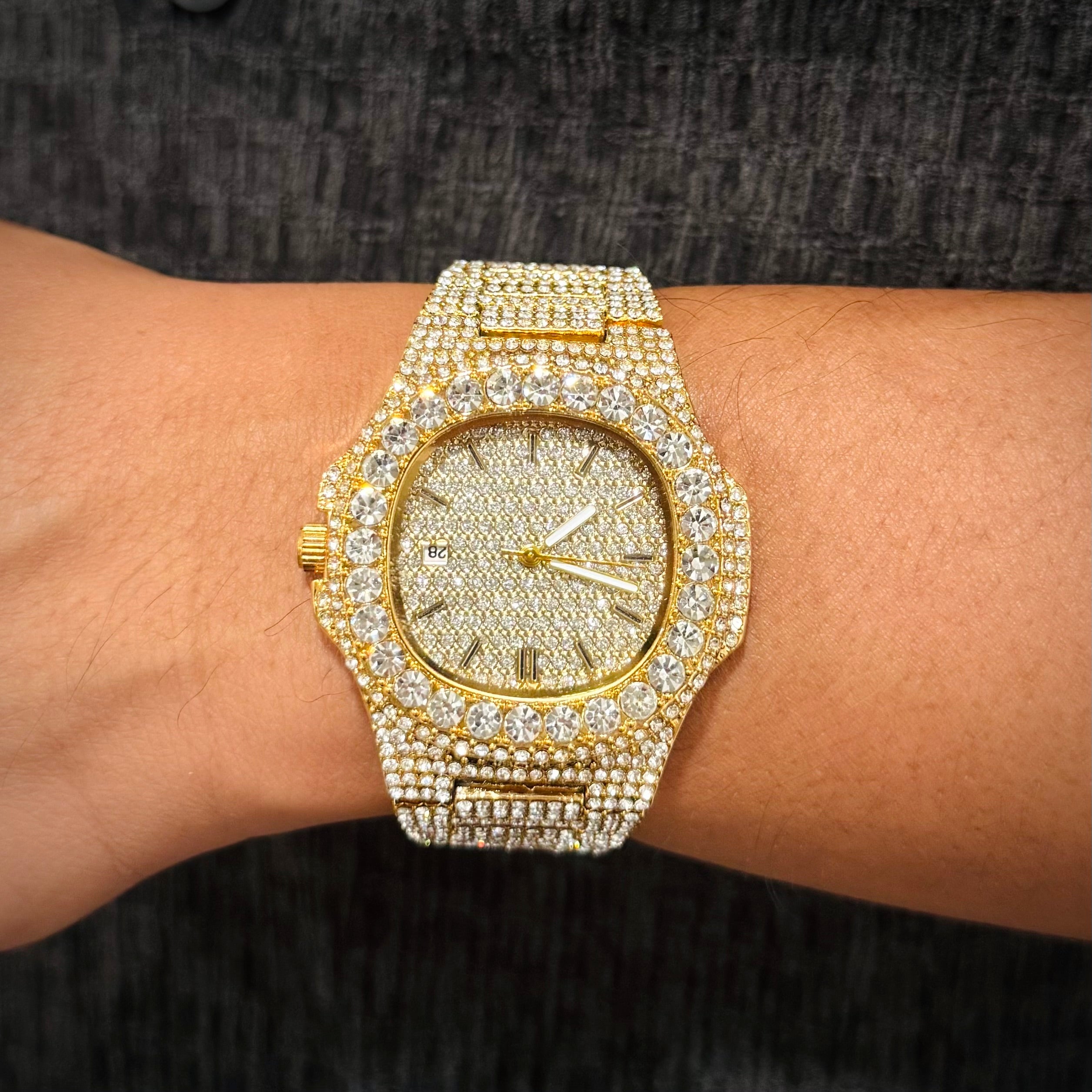 GStars Apollo Diamond Gold Watch