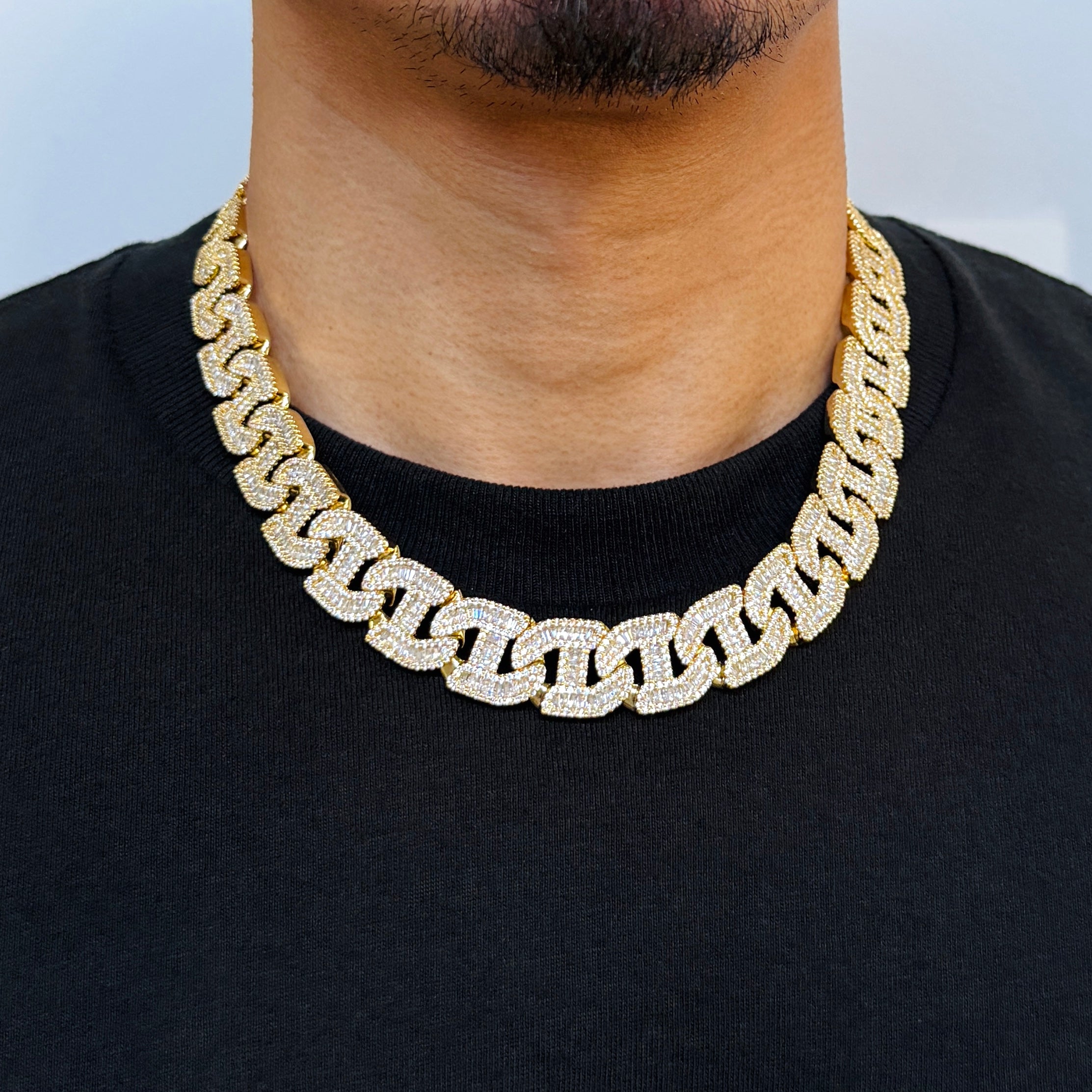 Baguette Diamond Chain 17mm