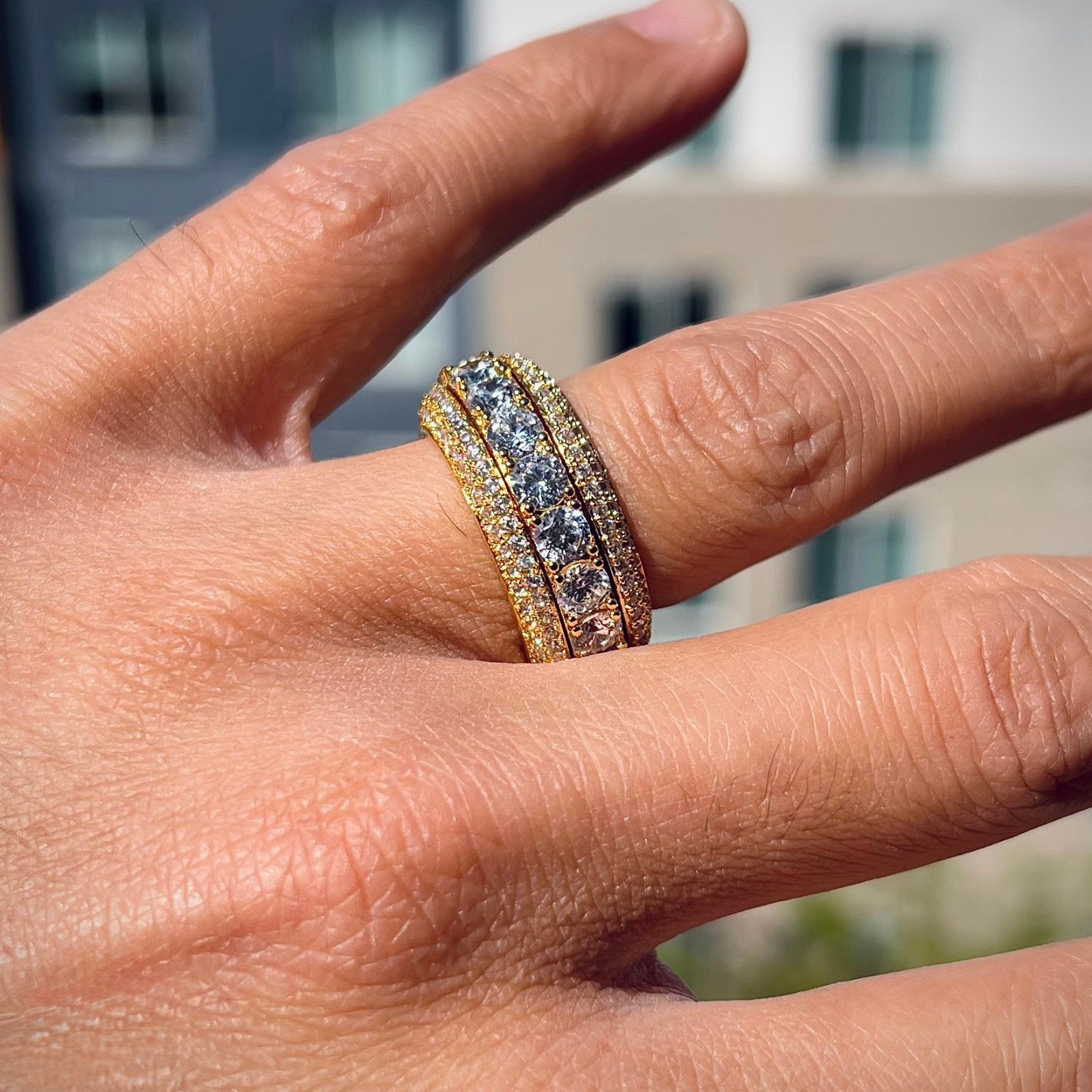 Rotating Diamond Ring