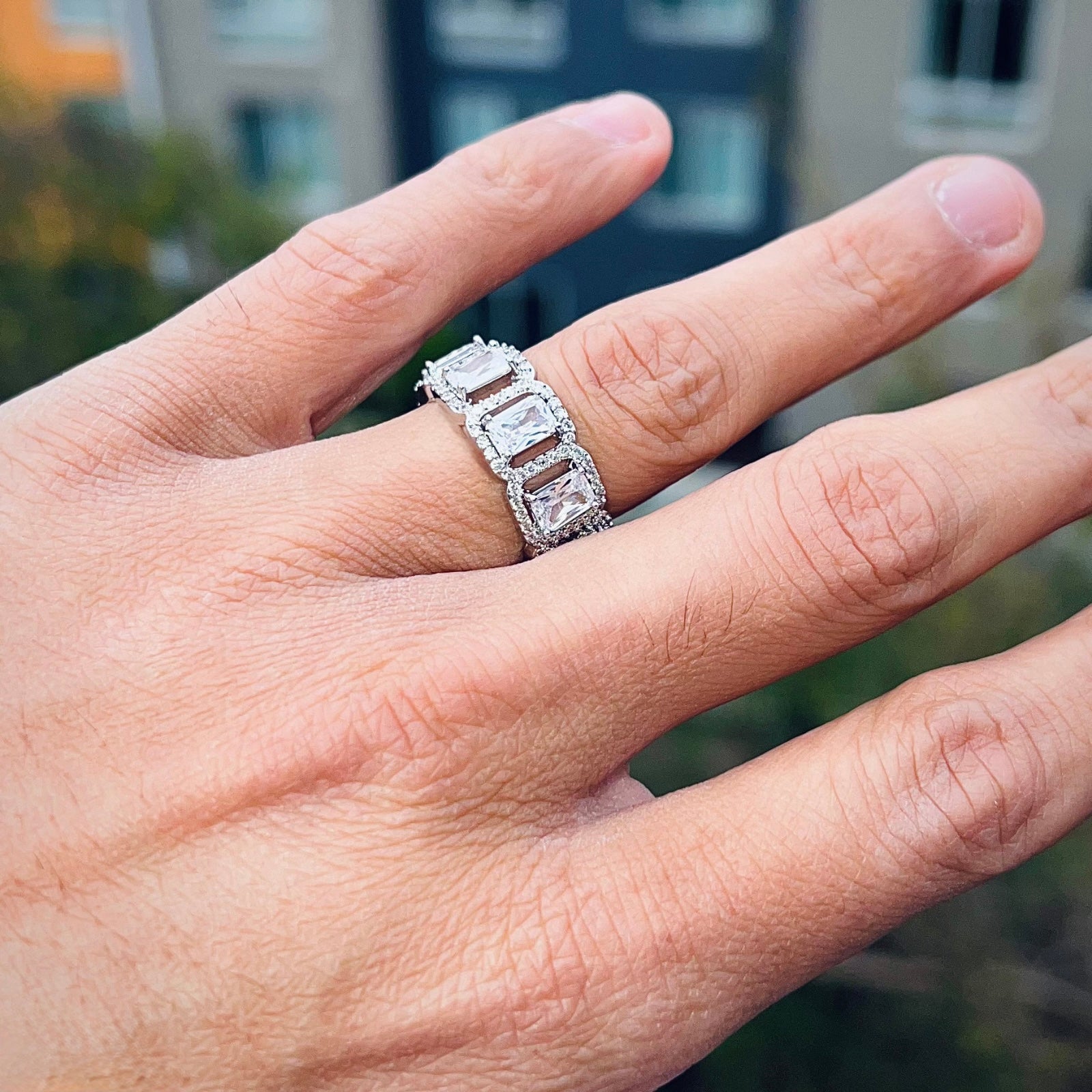 Clustered Diamond Ring