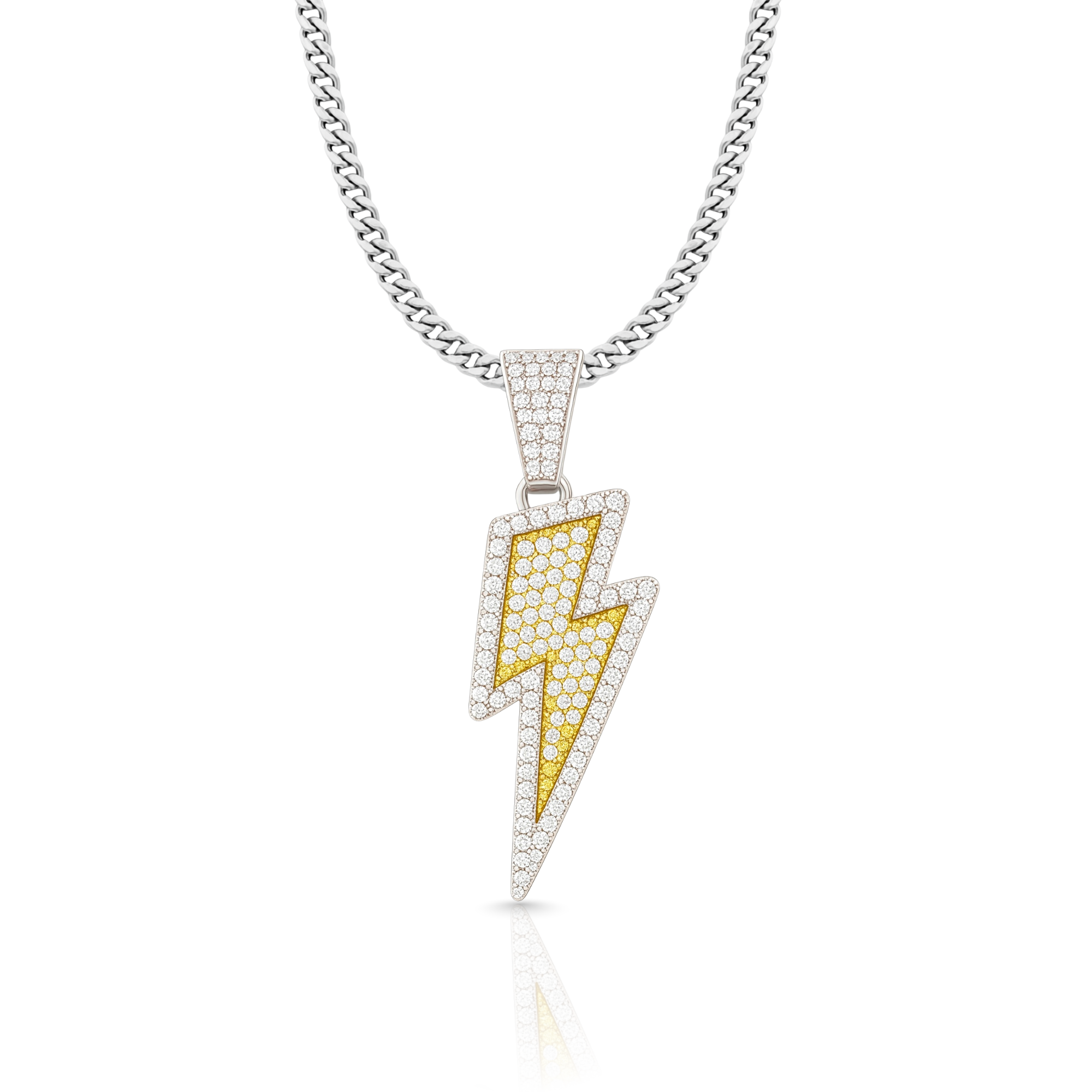 Lightning Bolt Diamond Pendant