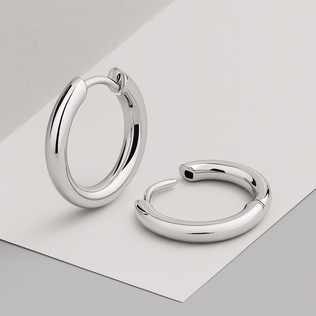 Hoop Silver Earrings