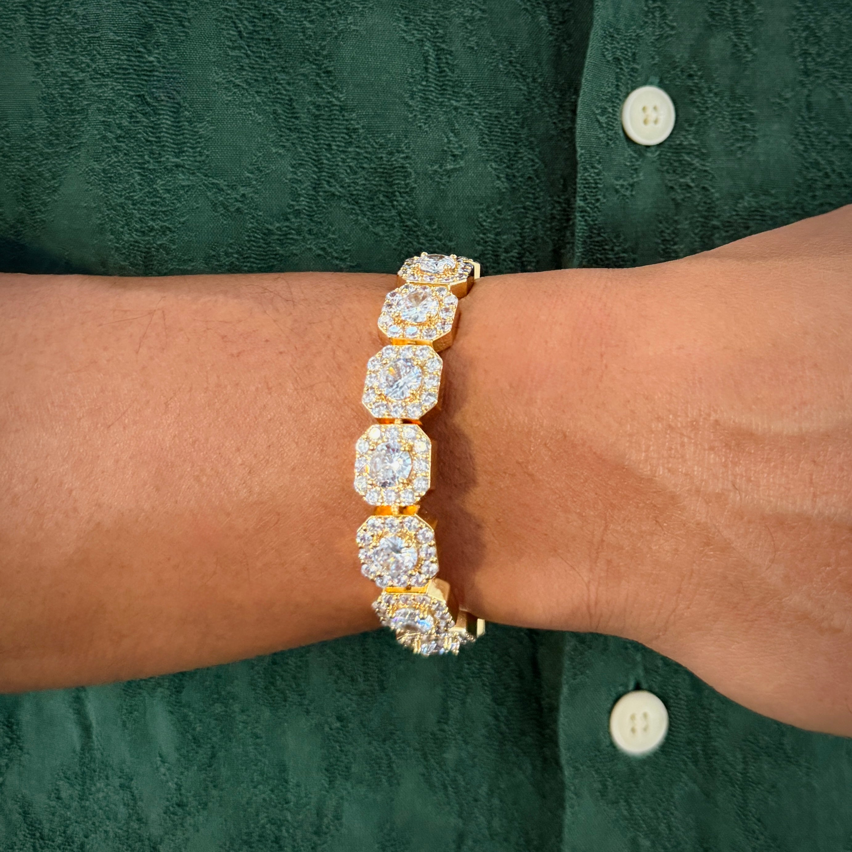 Clustered Tennis Bracelet 12mm