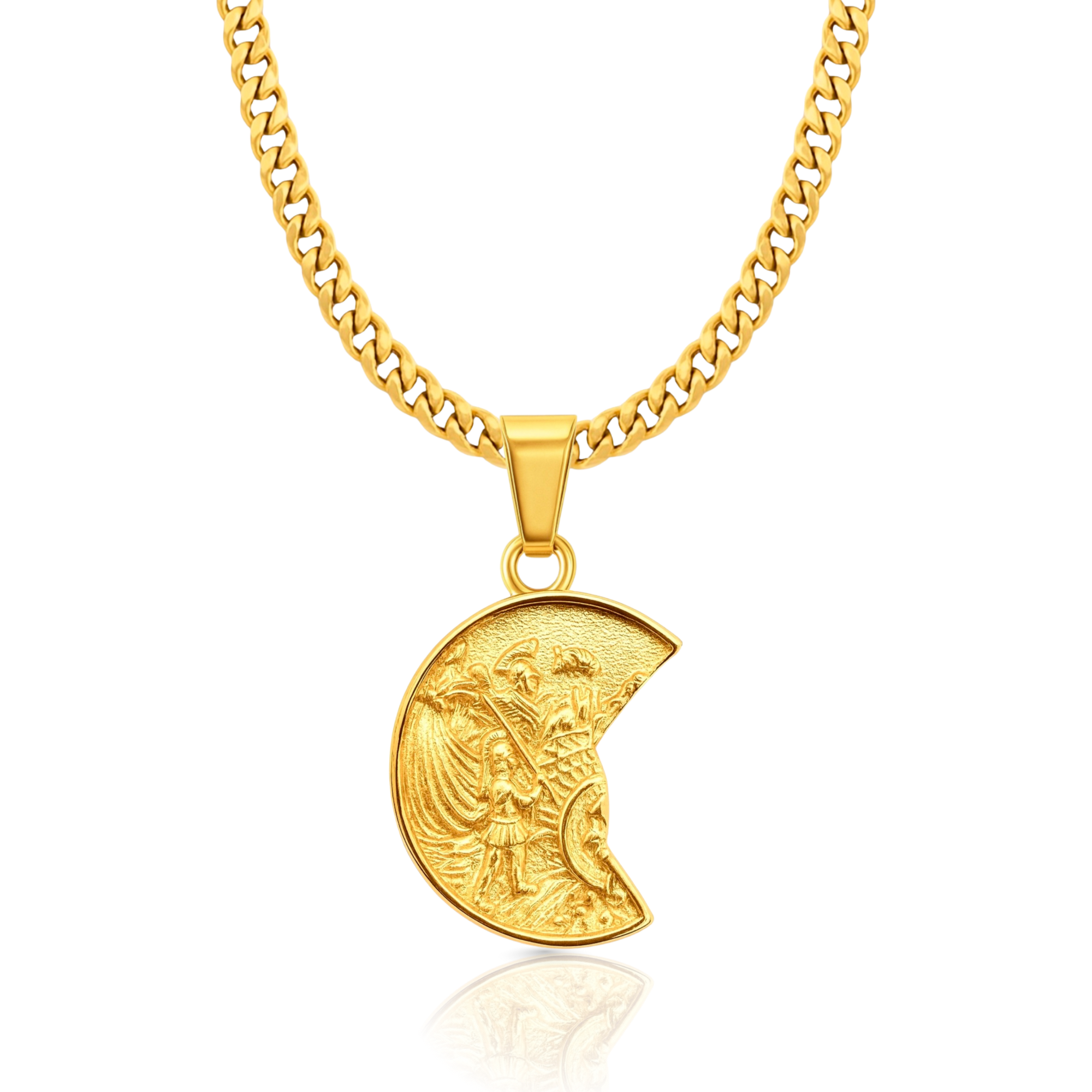 Roman Medallion Gold Pendant