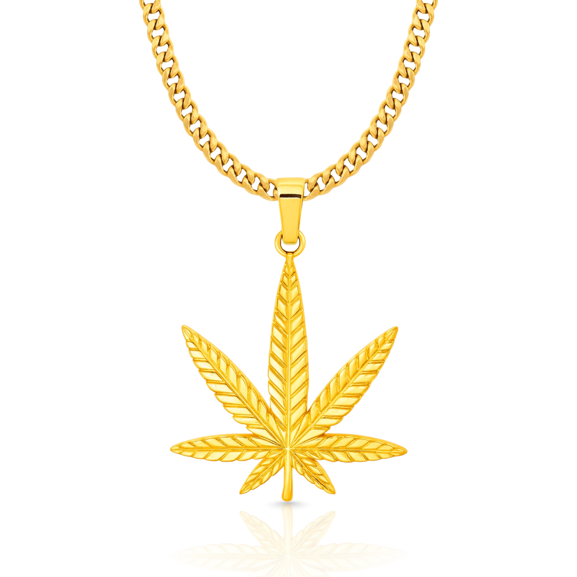 Weed Gold Pendant