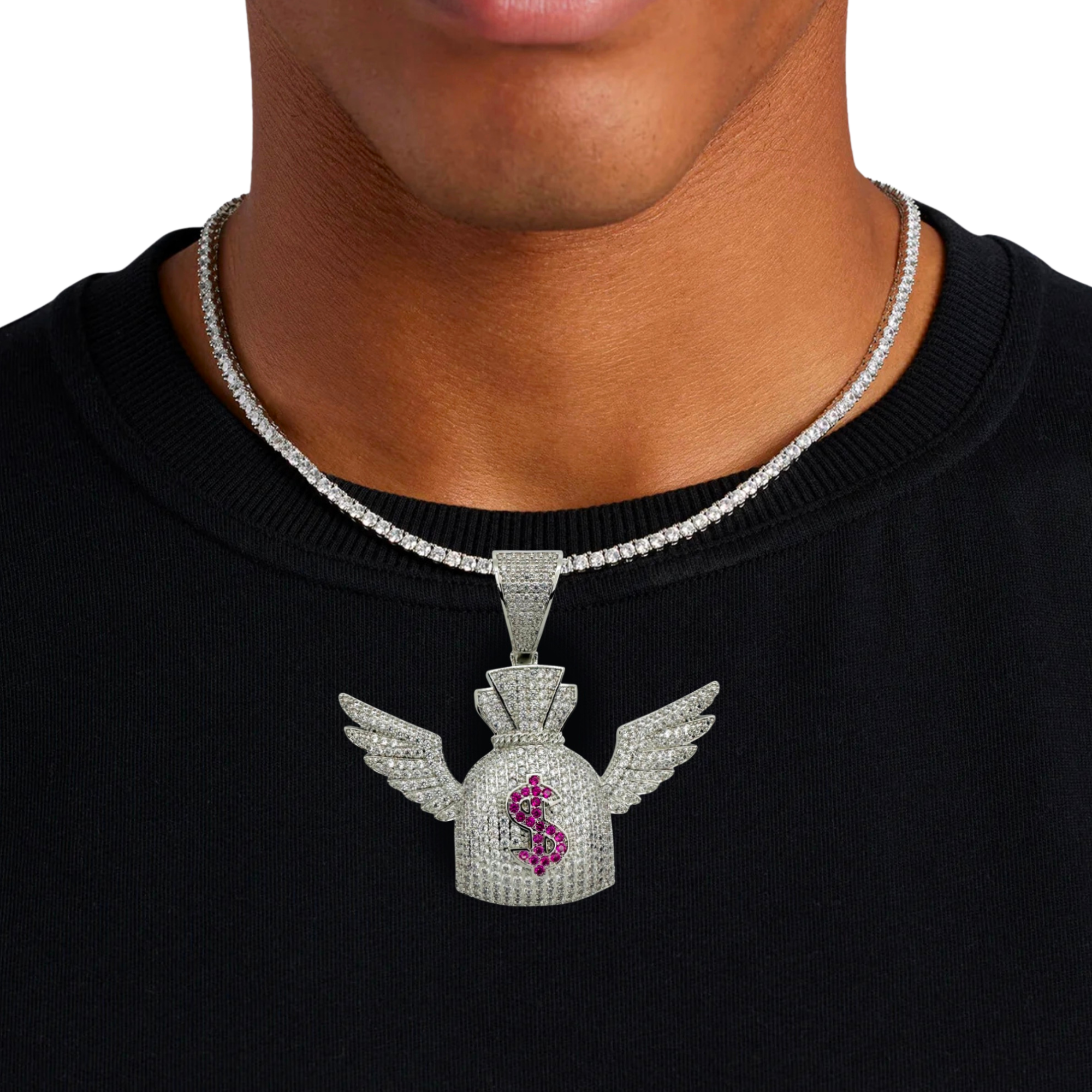 Money Wings Diamond Pendant